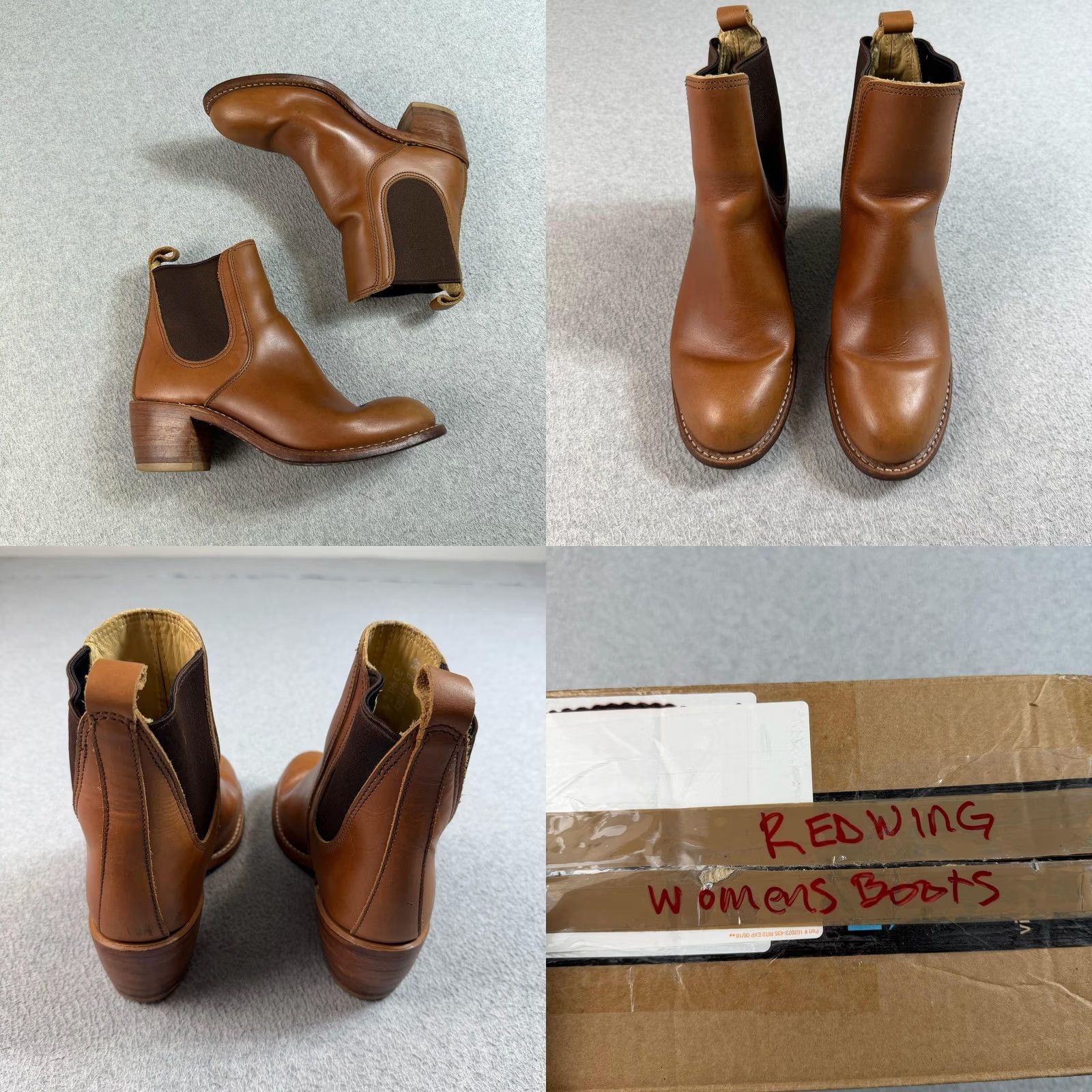 Red Wing Red Wing Womens Chelsea Boots 8.5 Brown Leather Ankle Block Heel Casual Fall Vintage? Bohemian 90s Y2K Girls Womens Size US 9 / IT 39 - 8 Thumbnail
