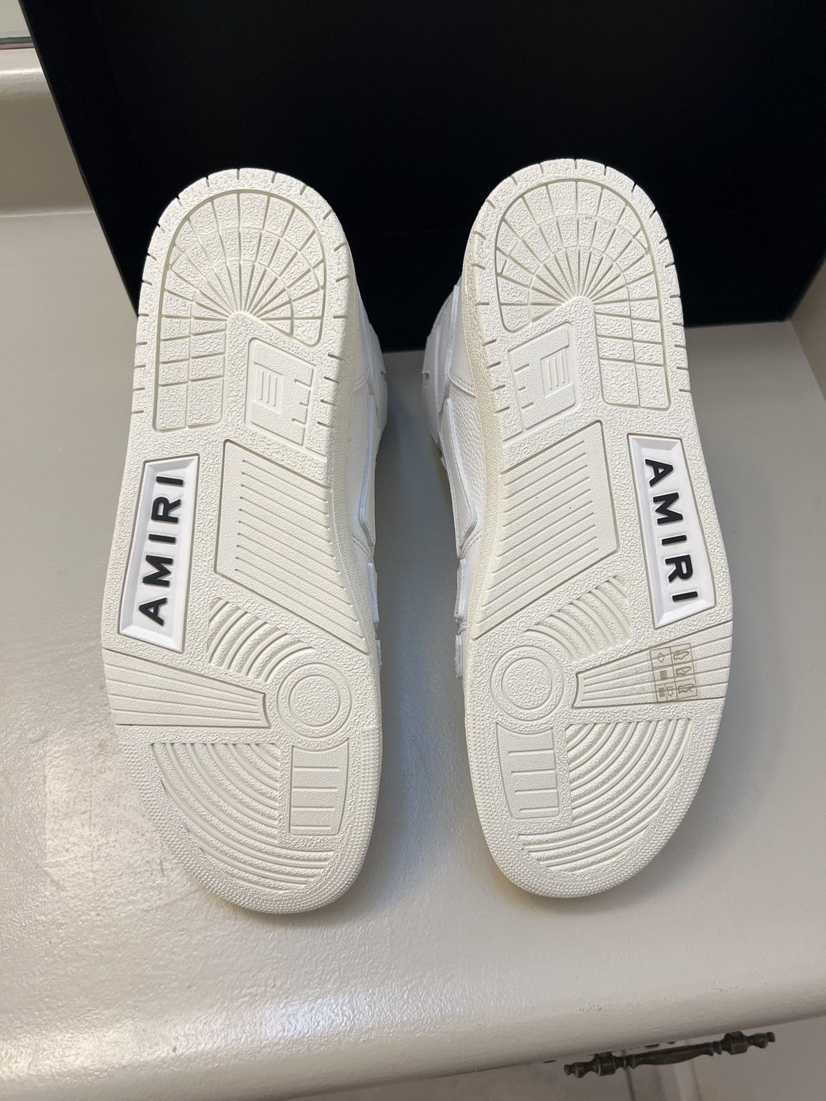 Amiri Amiri Skeleton High Top Sneakers ‘Triple White’ Size US 12 / EU 45 - 5 Thumbnail