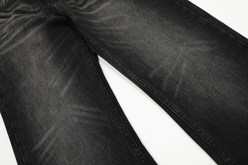 Jean American retro high street washed whiskered jeans for men Size US 32 / EU 48 - 4 Thumbnail