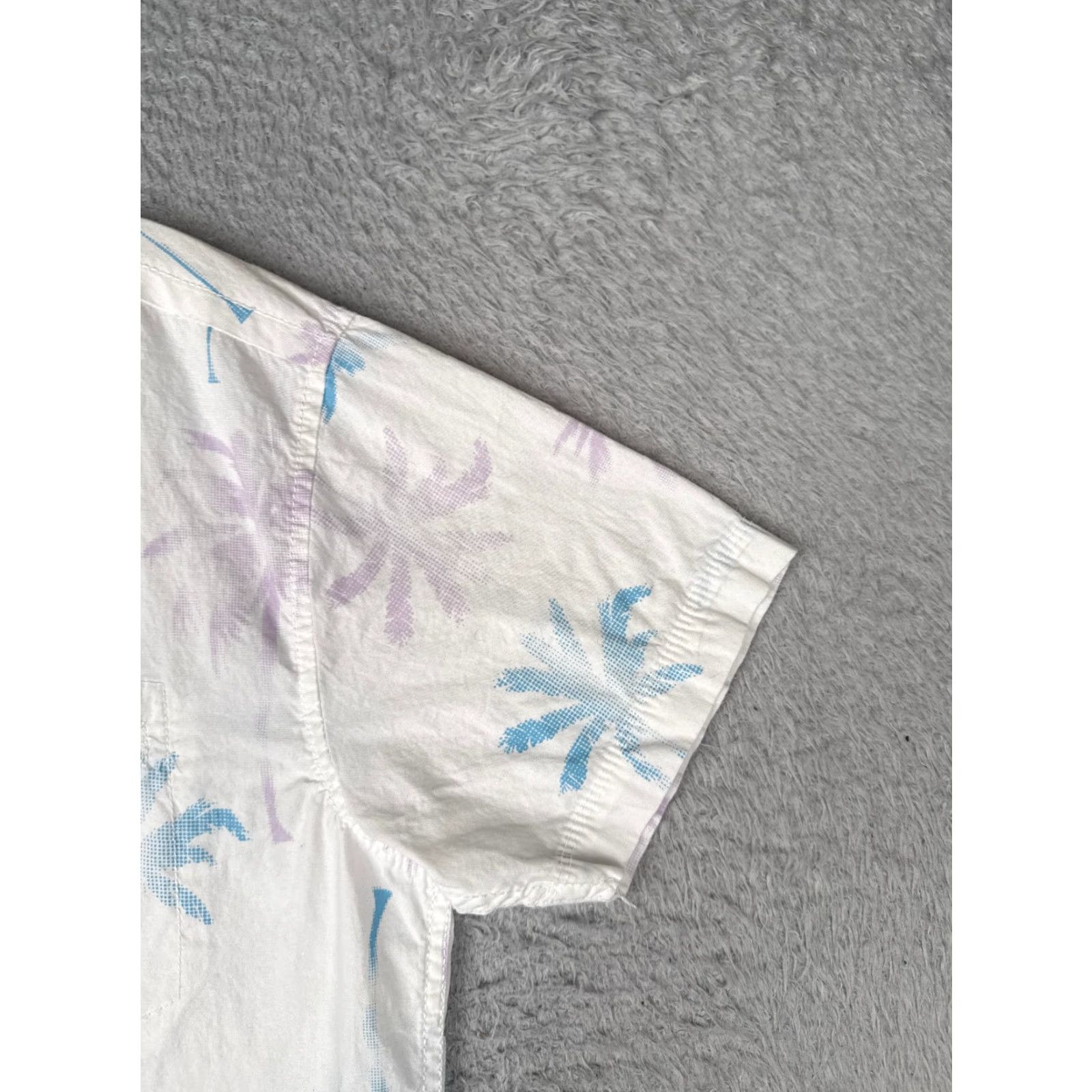 Vintage Fresh Prints Of Bel Air Shirt Men Medium White Palm Tree Hawaiian Cotton READ Size US M / EU 48-50 / 2 - 2 Thumbnail