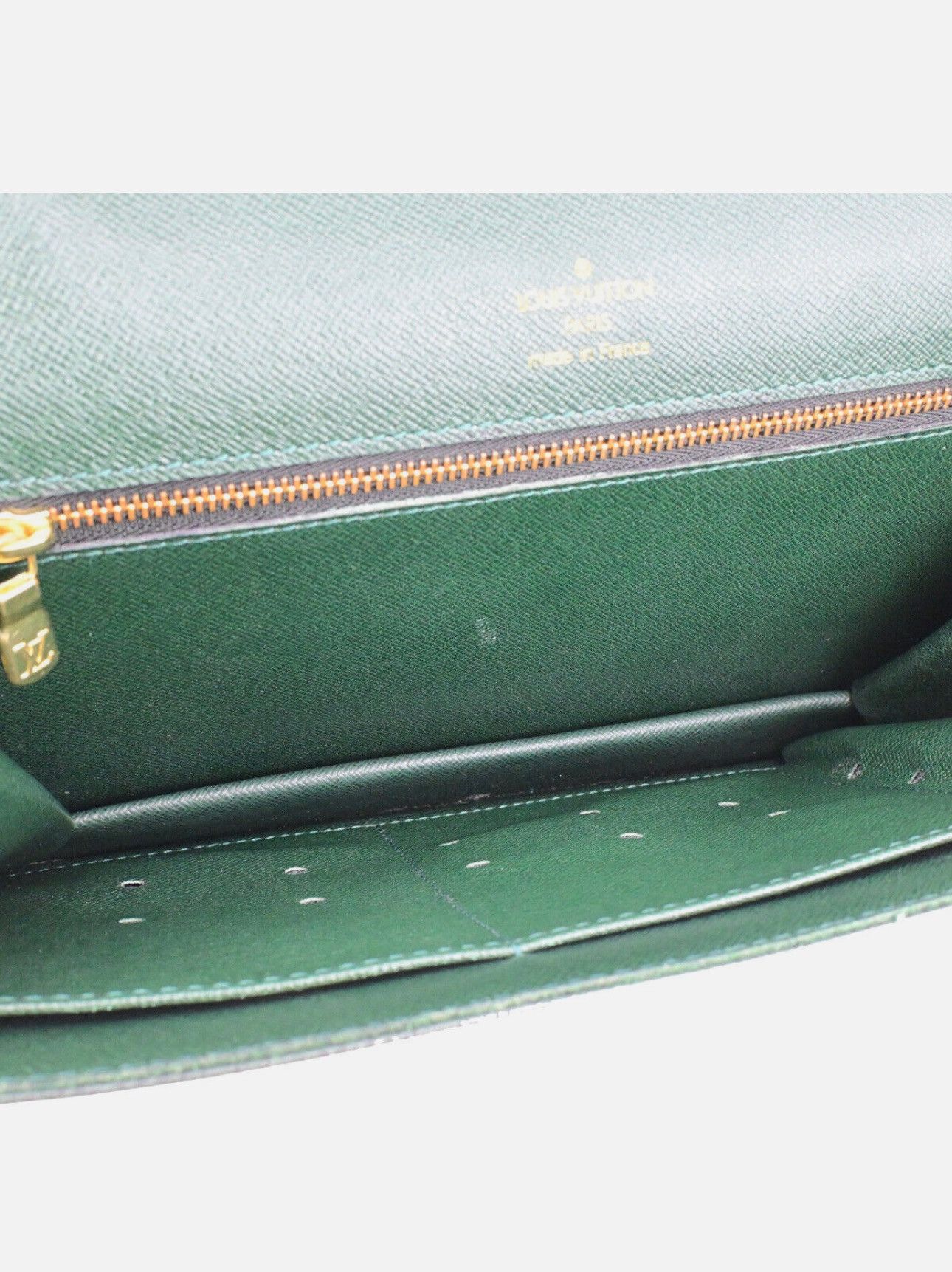 Louis Vuitton LOUIS VUITTON POCHETTE KOURAD CLUTCH HAND BAG TAIGA LEATHER Size ONE SIZE - 10 Thumbnail