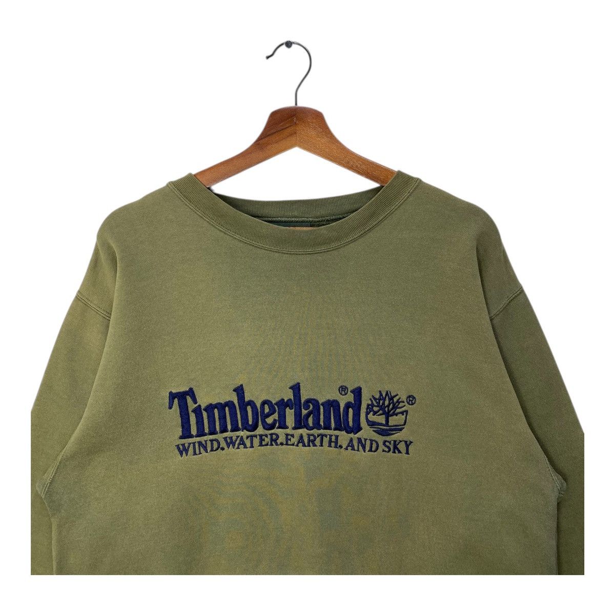 Timberland Vintage Timberland Sweatshirt Spellout Sun Faded Size M Size US M / EU 48-50 / 2 - 2 Thumbnail