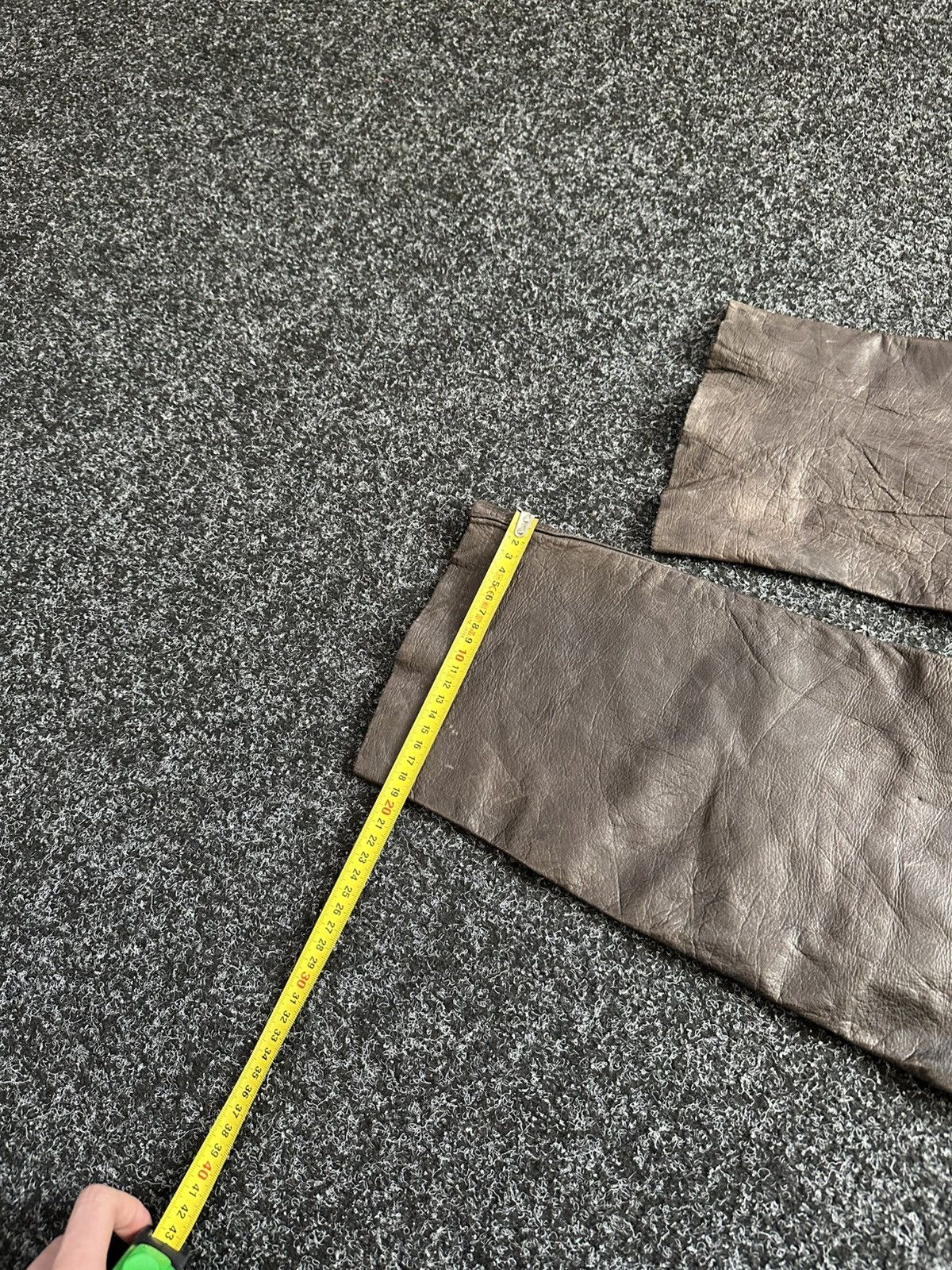 Cowboy Equipment 🚨GRAIL BOOTCUT BROWN Cowboy Biker Leather Pants Size US 27 - 19 Thumbnail