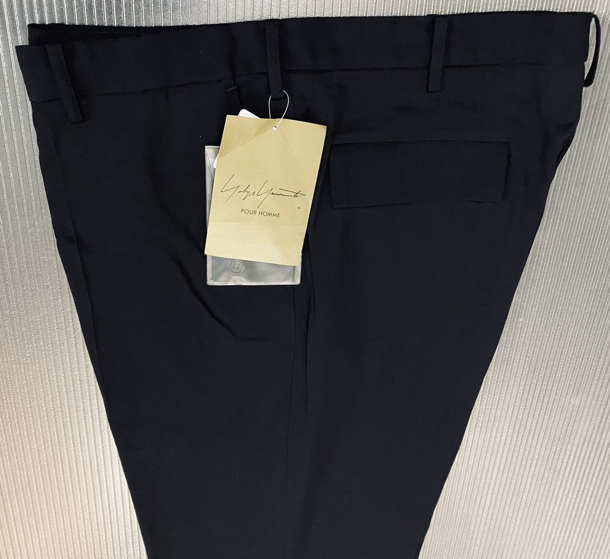 Yohji Yamamoto Yohji Yamamoto 🇯🇵 pour homme Nero wool slacks 4 NWT Size US 37 - 12 Thumbnail