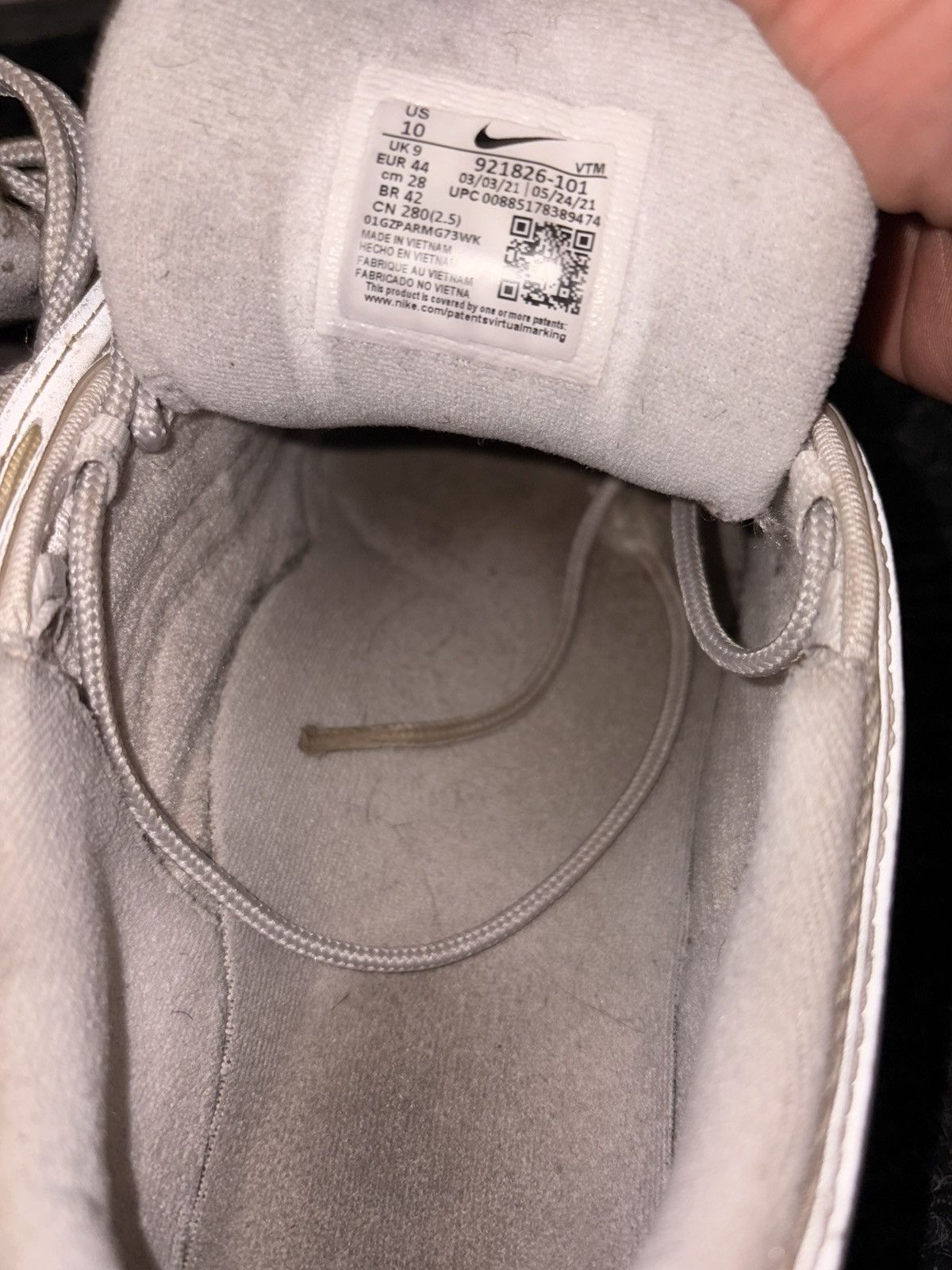 Nike Nike Air Max 97 ‘Triple White Wolf Grey’ Size US 10 / EU 43 - 7 Thumbnail
