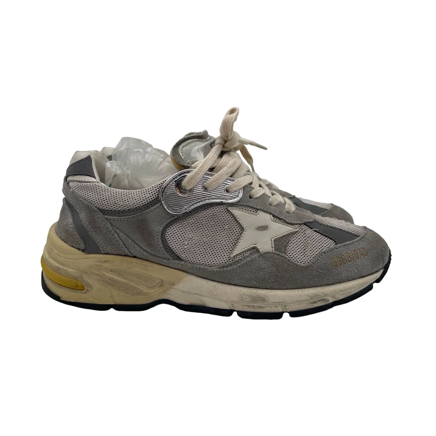 Golden Goose Golden Goose Gray Suede Dad Sneakers Size 37 Size US 7 / IT 37 - 1 Thumbnail