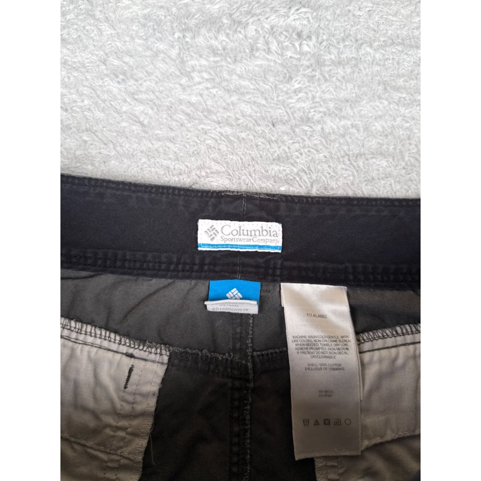Vintage Columbia Women Shorts 8 Gray 100% Cotton Chino 11" Hiking Camping Casual Size 30" / US 8 / IT 44 - 7 Thumbnail
