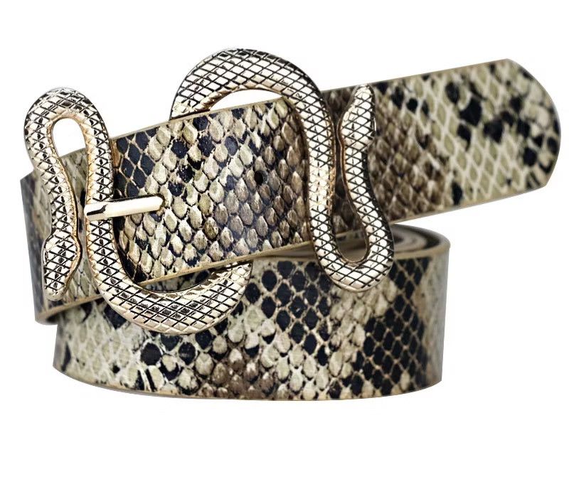 Japanese Brand Gold Snake streetwear 120 cm belt Size ONE SIZE - 1 Thumbnail