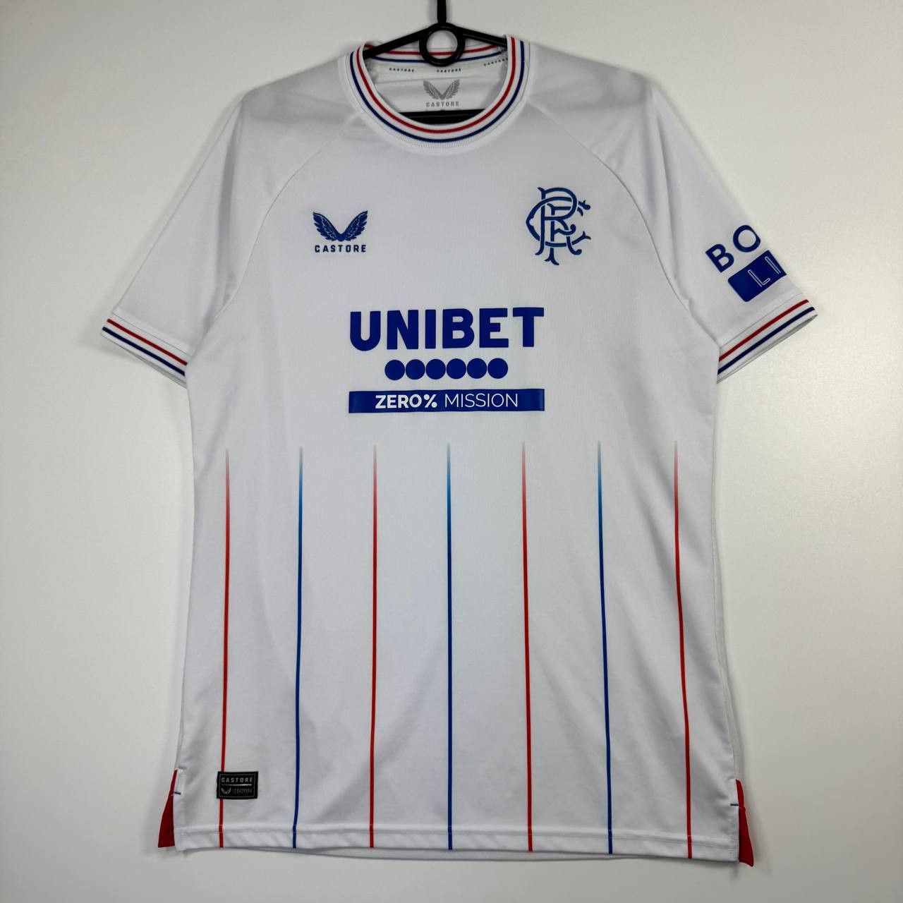 Castore Rangers FC 2023 Away Shirt Castore Unibet Jersey Mens Size M Size US M / EU 48-50 / 2 - 1 Thumbnail