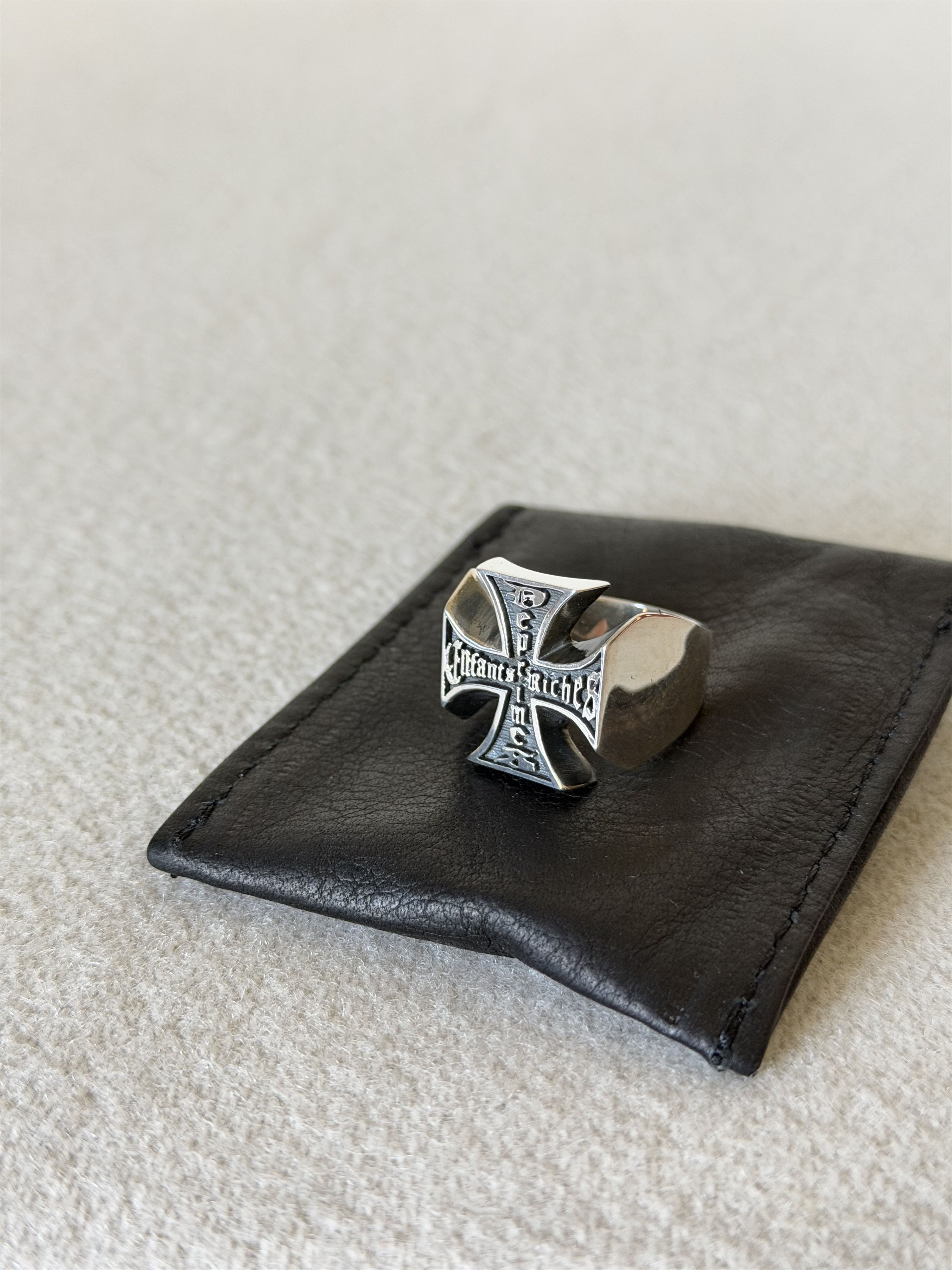 Enfants Riches Deprimes Enfants Riches Deprimes Cross Ring in Silver Size ONE SIZE - 1 Thumbnail