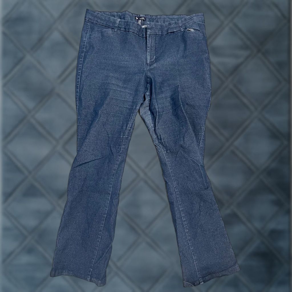 Gap VINTAGE Gap Slim City Womens Pants 18R Chino Straight Leg Blue 90s City Theme Womens Regular Size 18 Size 40" / US 18 - 1 Thumbnail