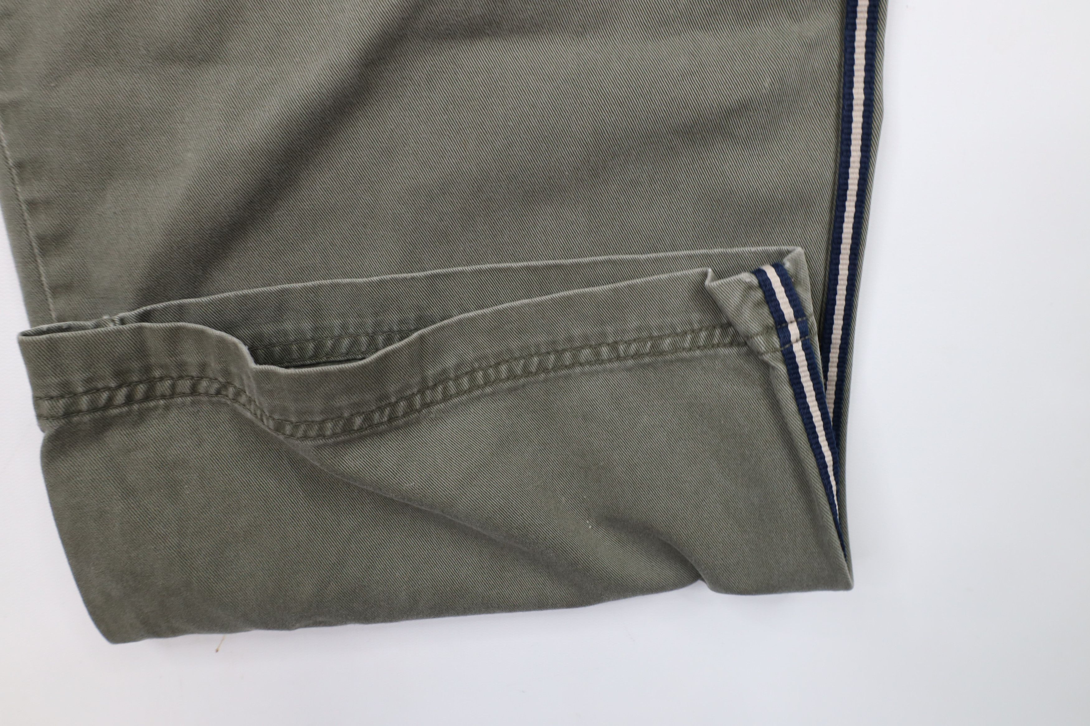 Vintage Vintage 90s Streetwear Baggy Wide Leg Pants Cotton Green Size US 34 / EU 50 - 5 Thumbnail