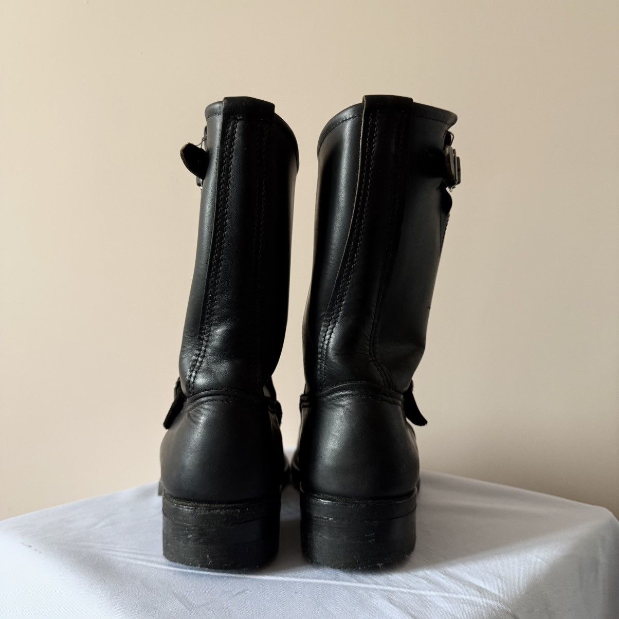 Dirk Bikkembergs Vintage 90s Engineer Made In USA Leather Boots Style Wesco Size US 7 / IT 37 - 9 Thumbnail