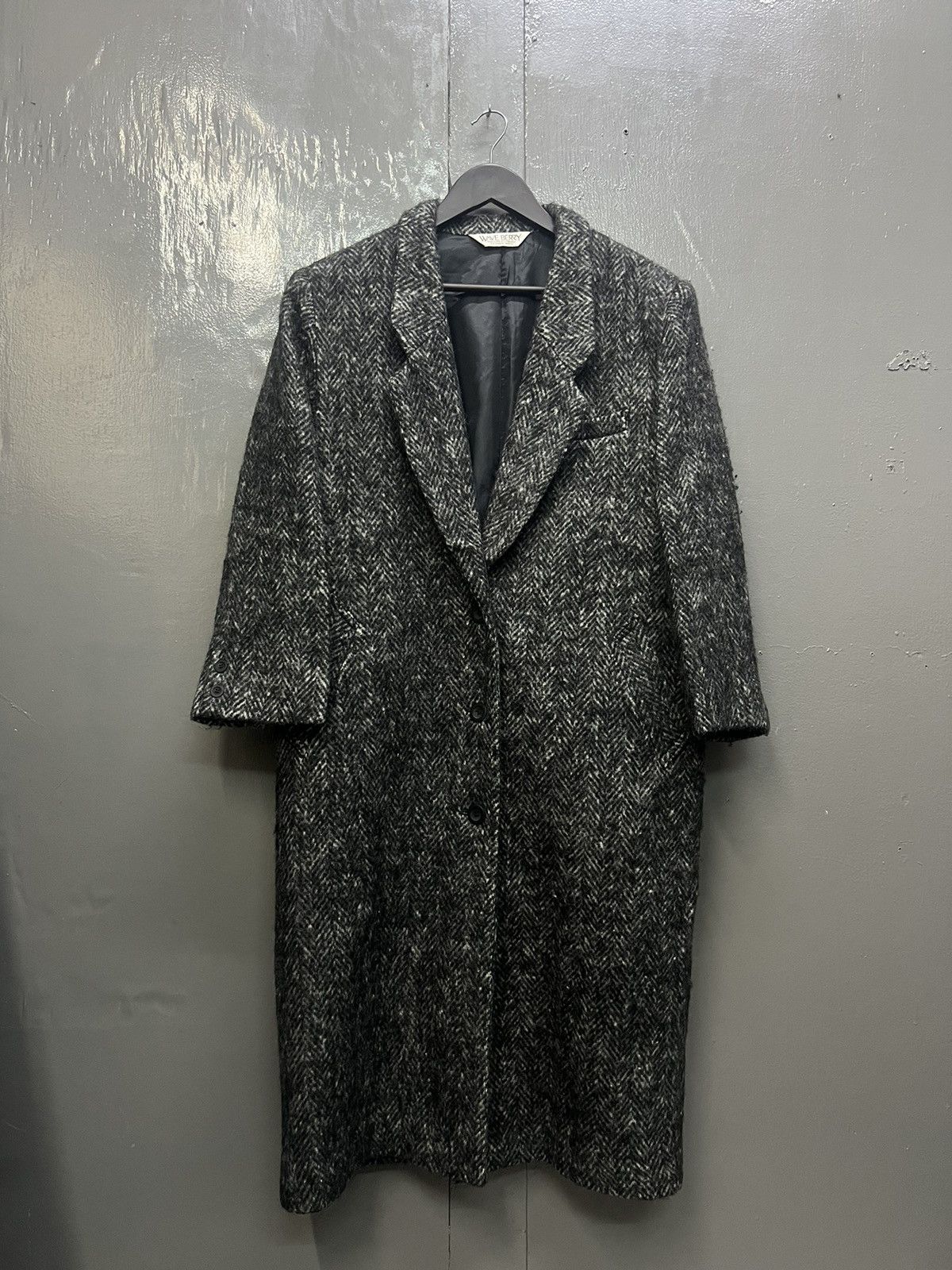 Japanese Brand Wave Berry Wool Long Coat Size M / US 6-8 / IT 42-44 - 1 Thumbnail