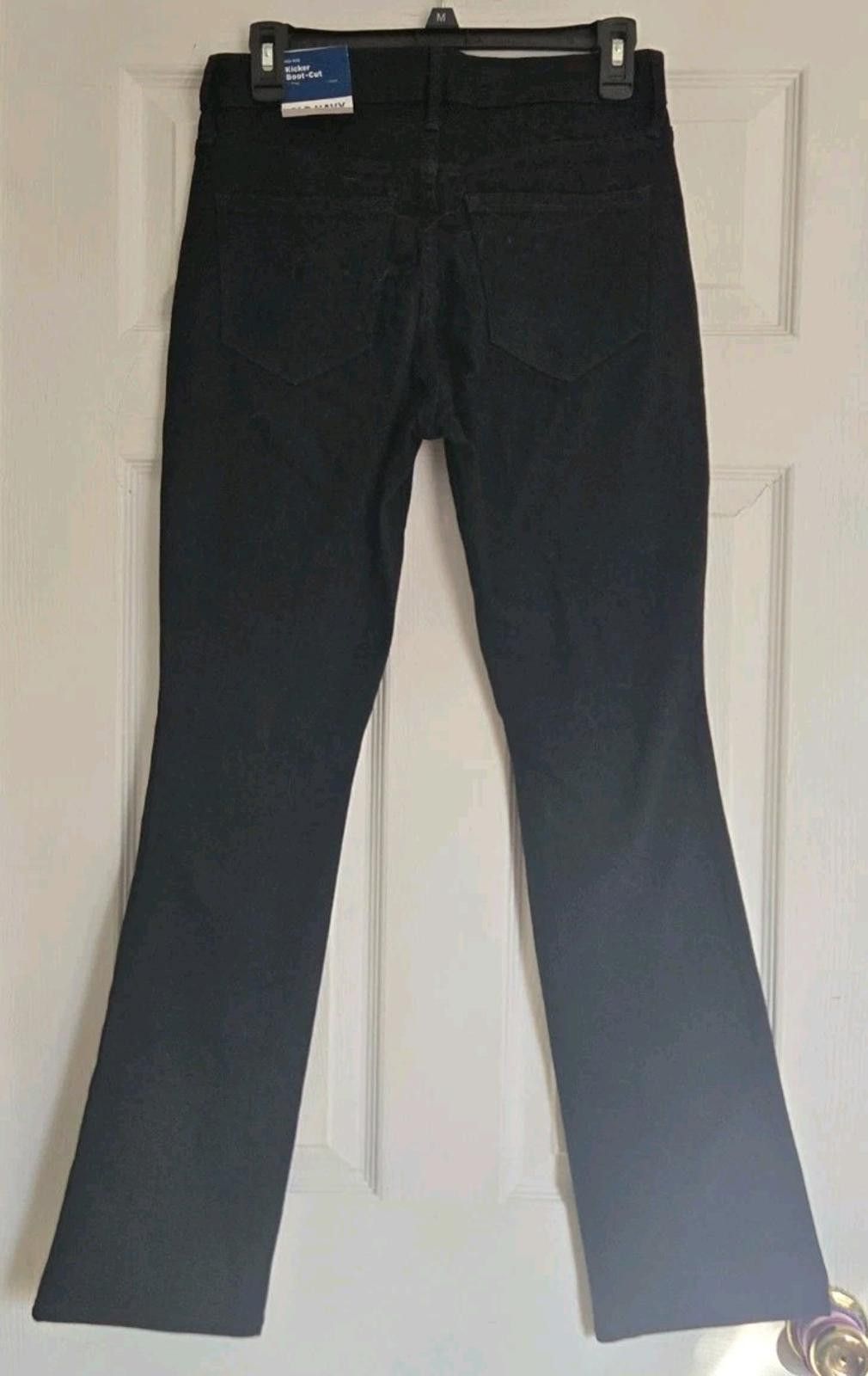 Old Navy Old Navy Jeans Mid Rise Kicker Boot-Cut Black Denim Jeans Size 27" / US 4 / IT 40 - 7 Thumbnail
