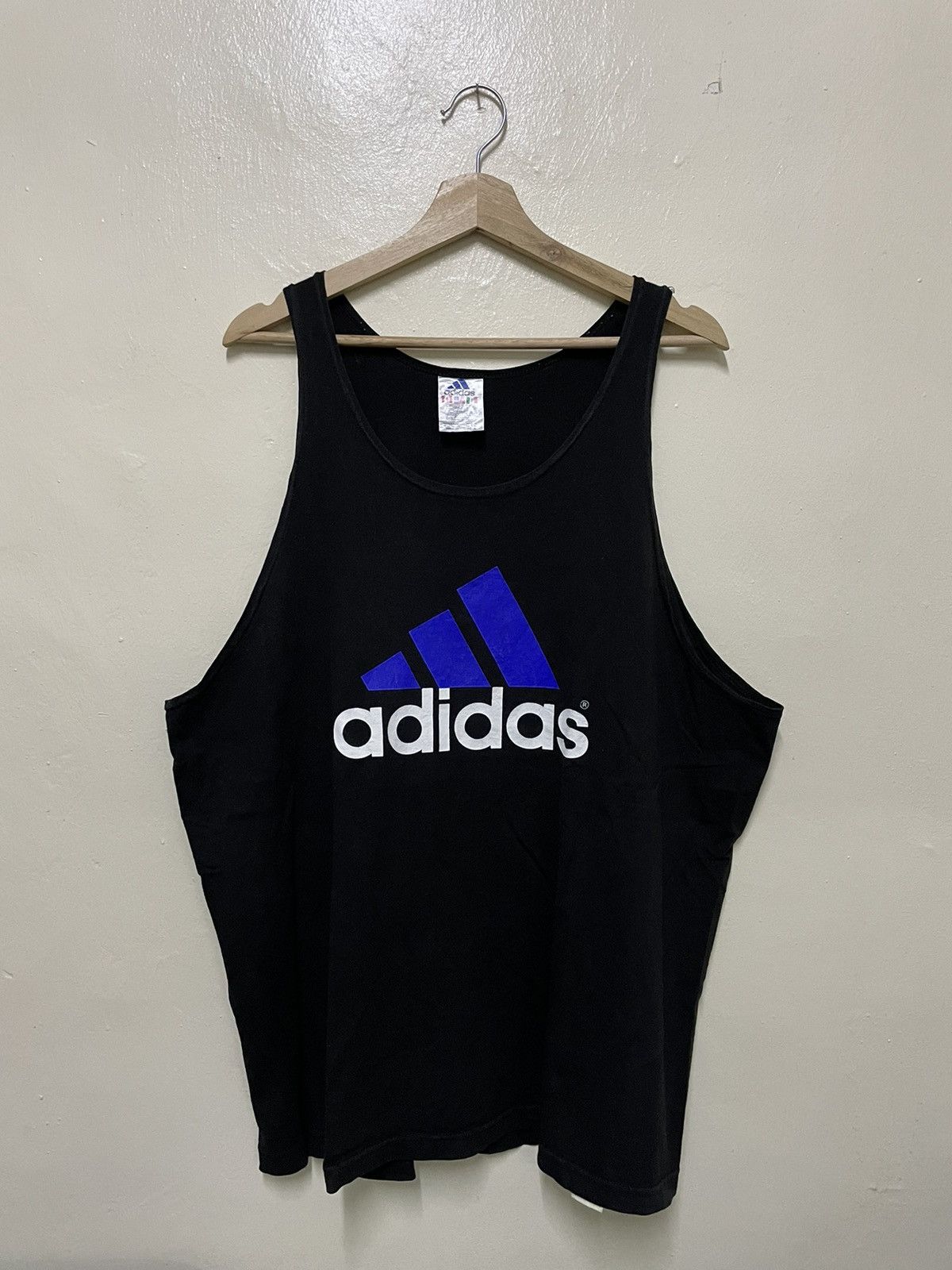 Adidas × Vintage Vintage 90’s Adidas Logo Singlet Size US XL / EU 56 / 4 - 1 Thumbnail