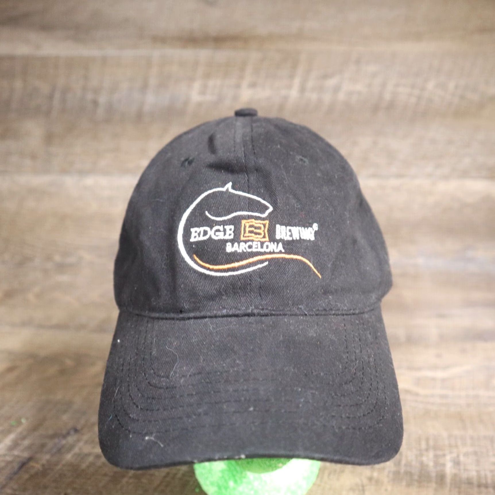 Vintage Edge Brewing Barcelona Logo Black Hat Cap Adult Adjustable Strapback Size ONE SIZE - 2 Thumbnail
