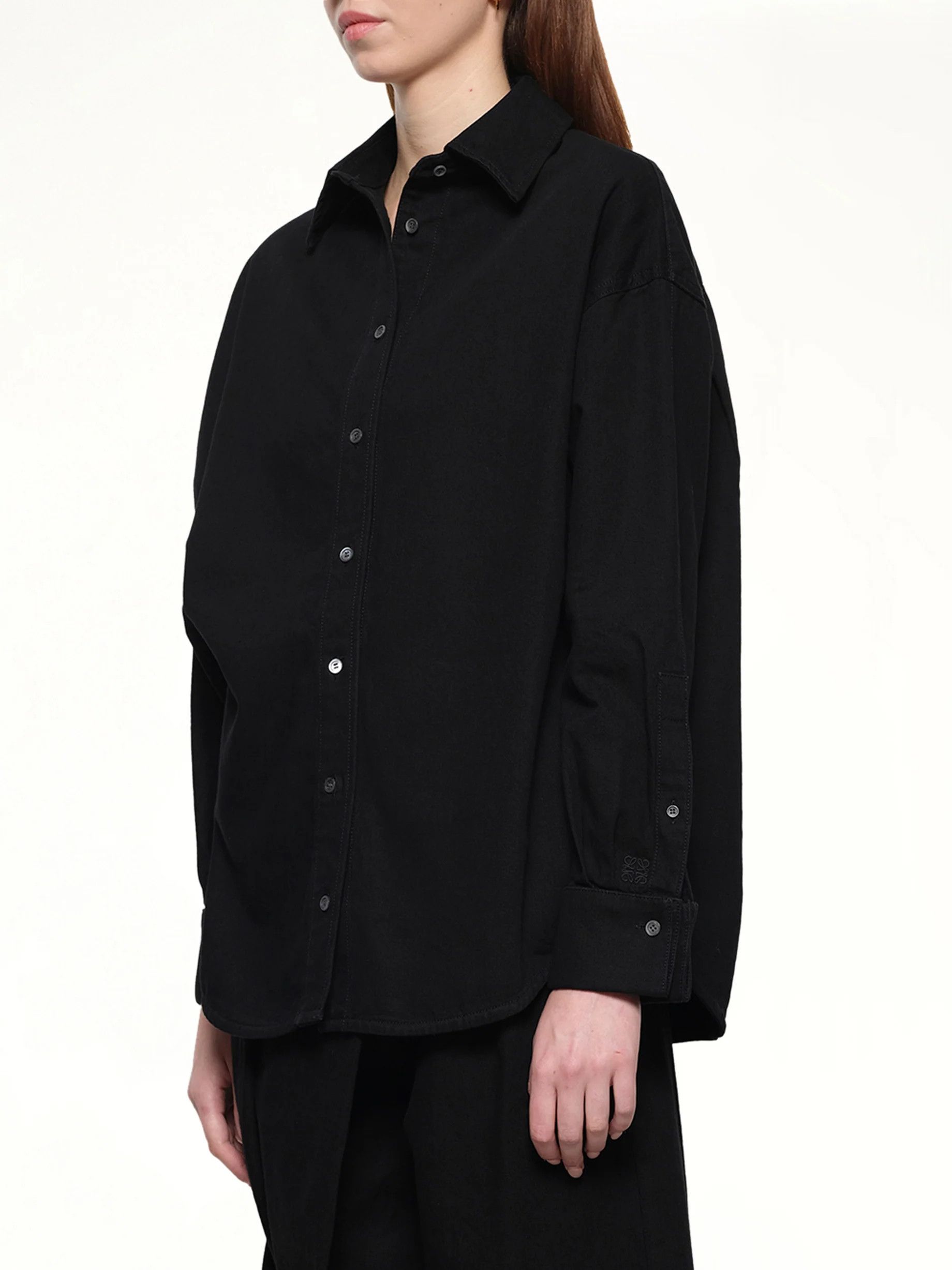Loewe o1in1g0526 Wrap Shirt in Black Size XL / US 12-14 / IT 48-50 - 3 Thumbnail
