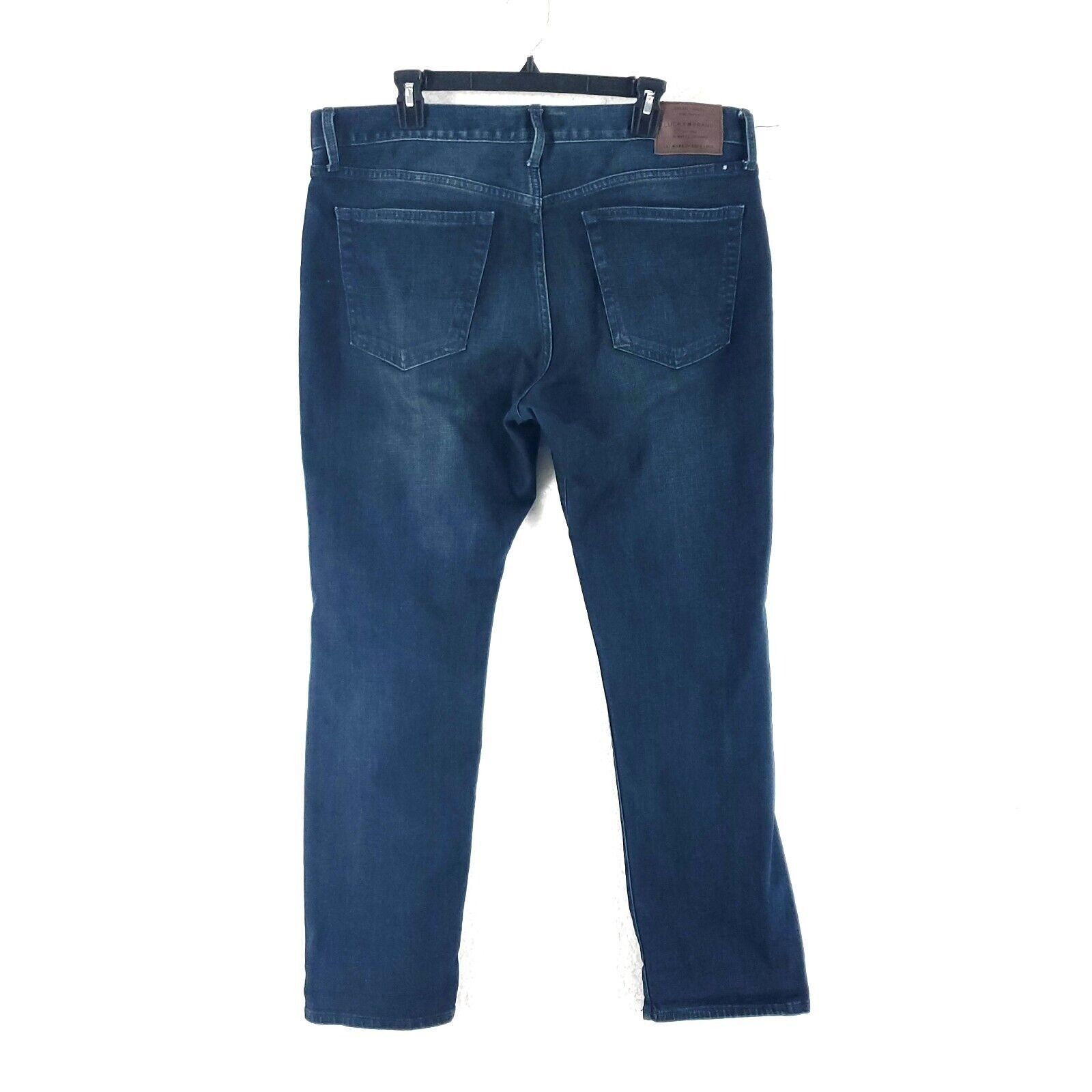 Lucky Brand Lucky Brand 121 Slim Blue Whiskers Denim Jeans 39/31 Mid Ris Size US 39 - 2 Thumbnail