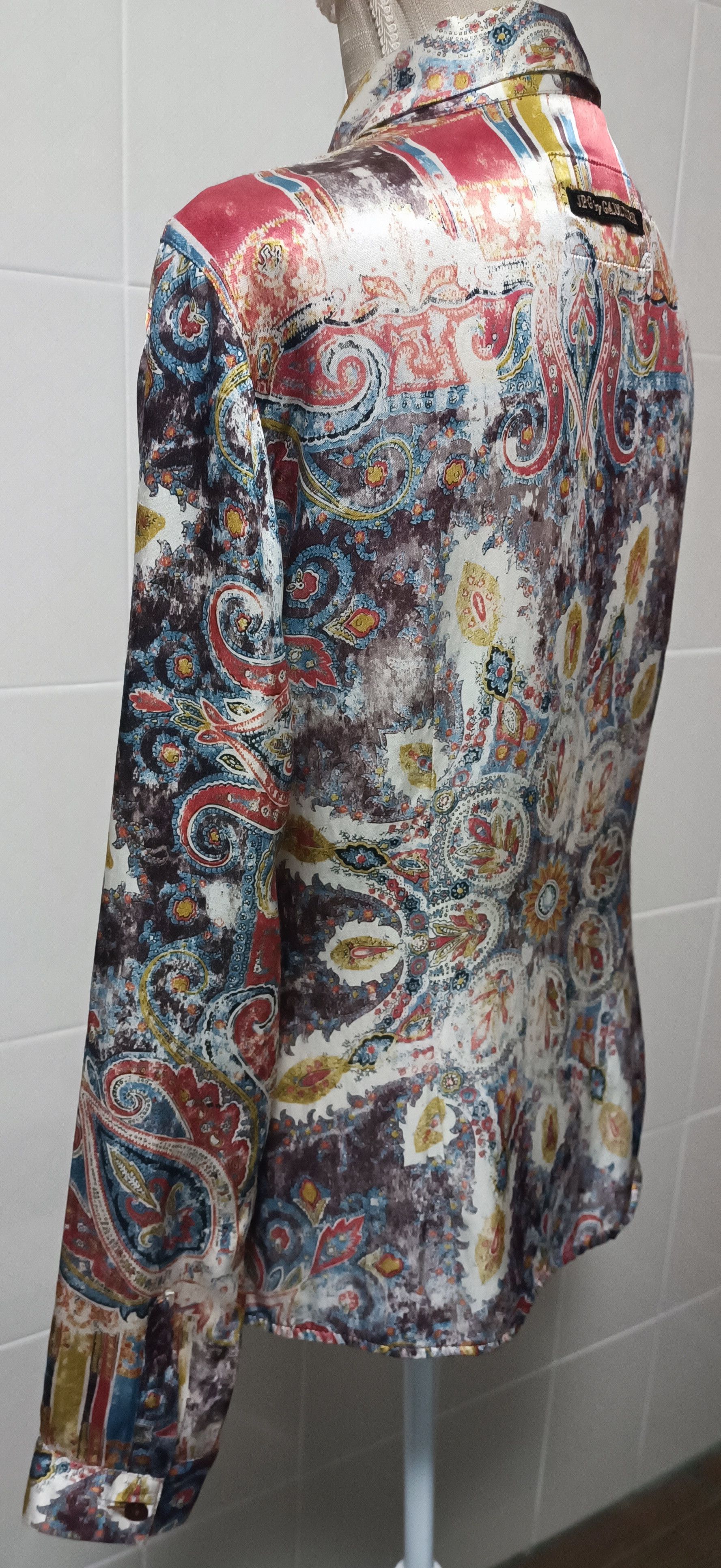 Jean Paul Gaultier Multicolor satin fabric shirt Size L / US 10 / IT 46 - 17 Thumbnail