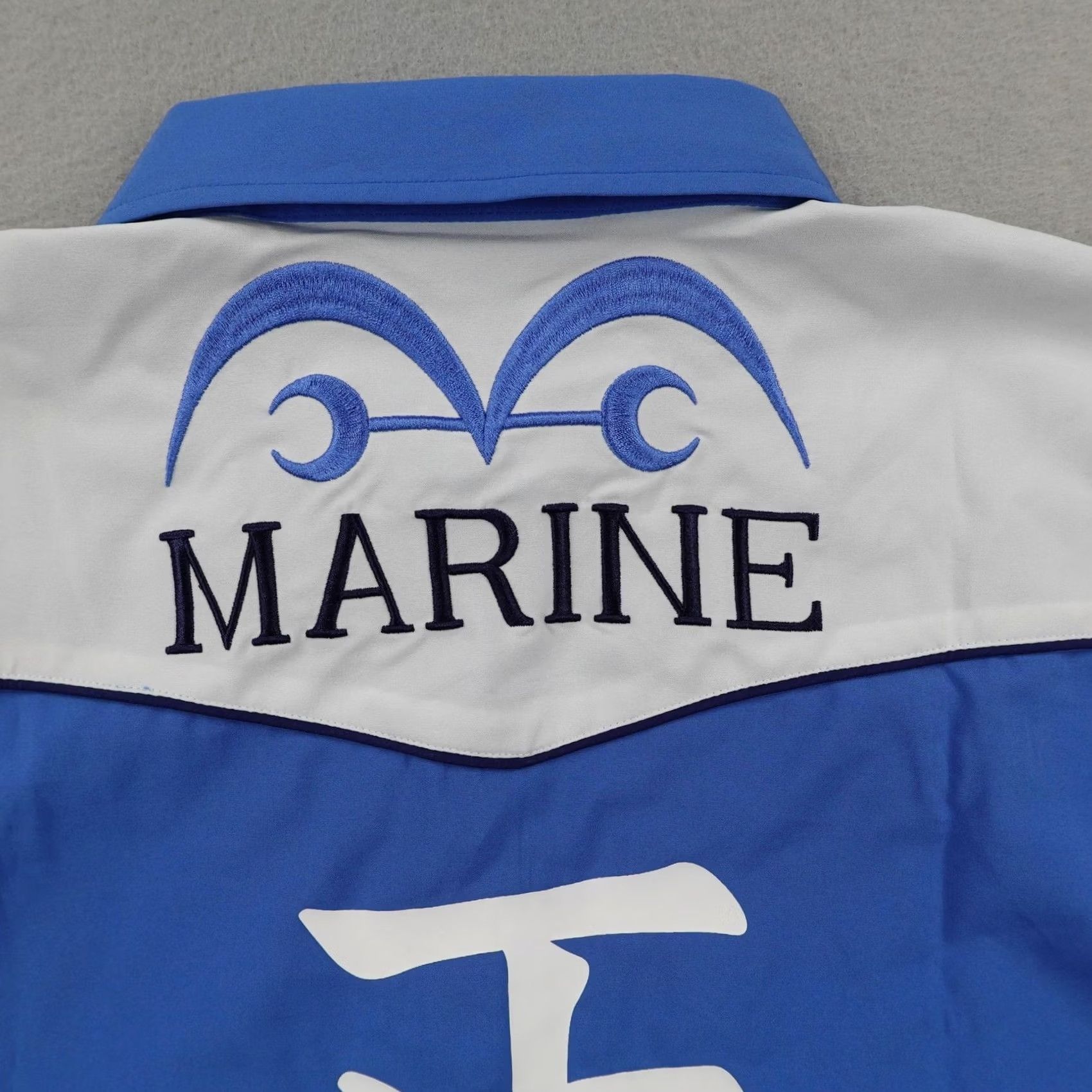 Vintage RSVLTS ONE PIECE Shirt Men Large Blue Pearl Snap Justice Roper Marine Size US L / EU 52-54 / 3 - 7 Thumbnail