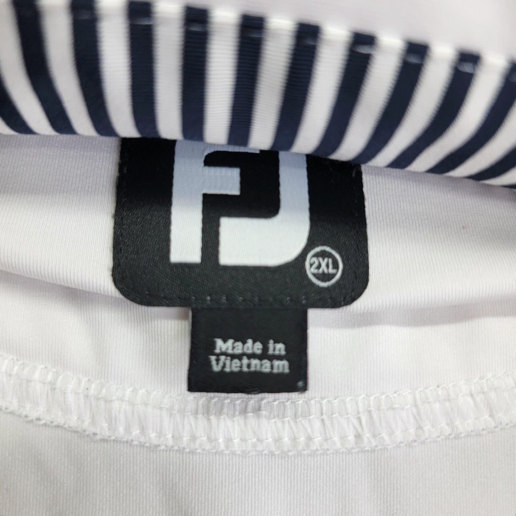 Footjoy FootJoy Polo Shirt Mens 2XL White Golf Short Sleeve Embroidered Logo Performance Size US XXL / EU 58 / 5 - 2 Thumbnail