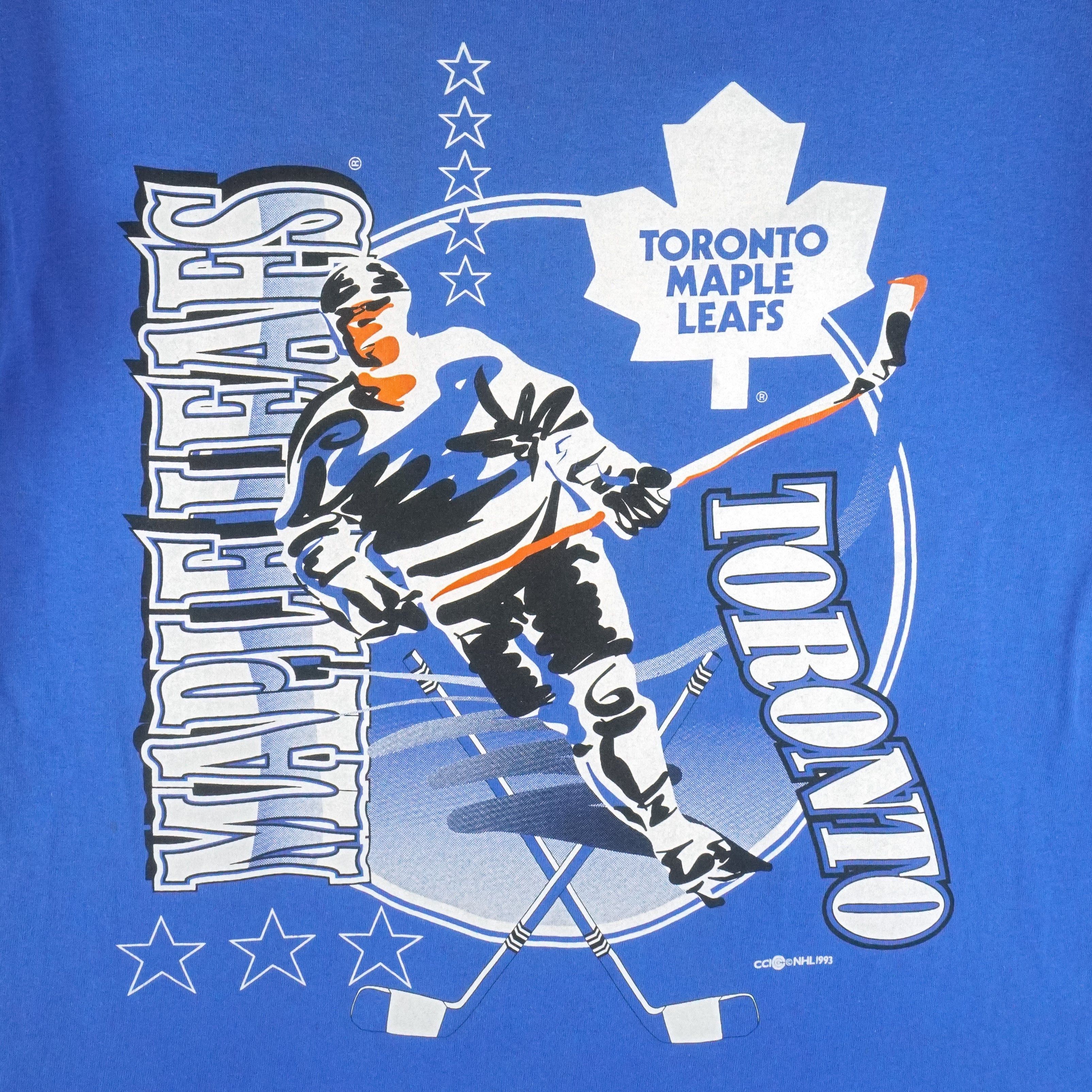 Hanes NHL - Toronto Maple Leafs Single Stitch T-Shirt 1993 Size US L / EU 52-54 / 3 - 3 Thumbnail