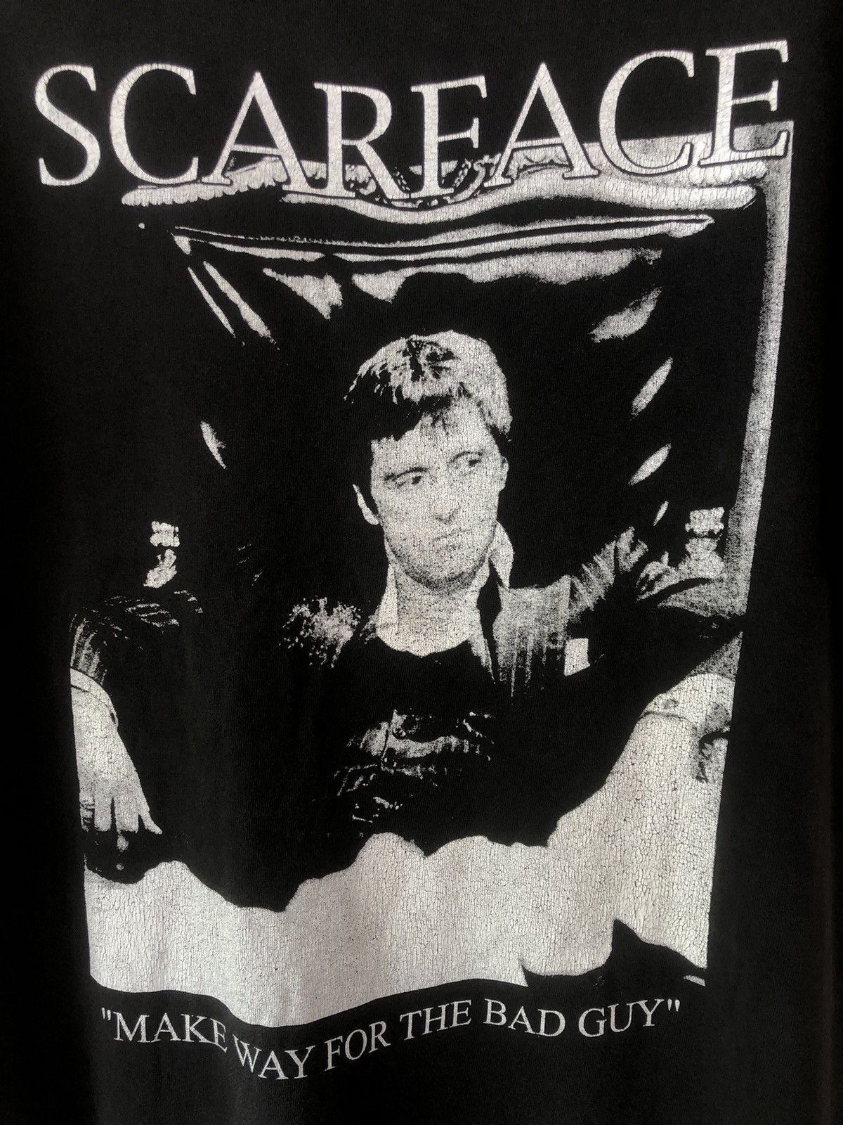 Vintage Vintage 90s SCARFACE Al Pachino Crime Movie Tee Size US L / EU 52-54 / 3 - 3 Thumbnail