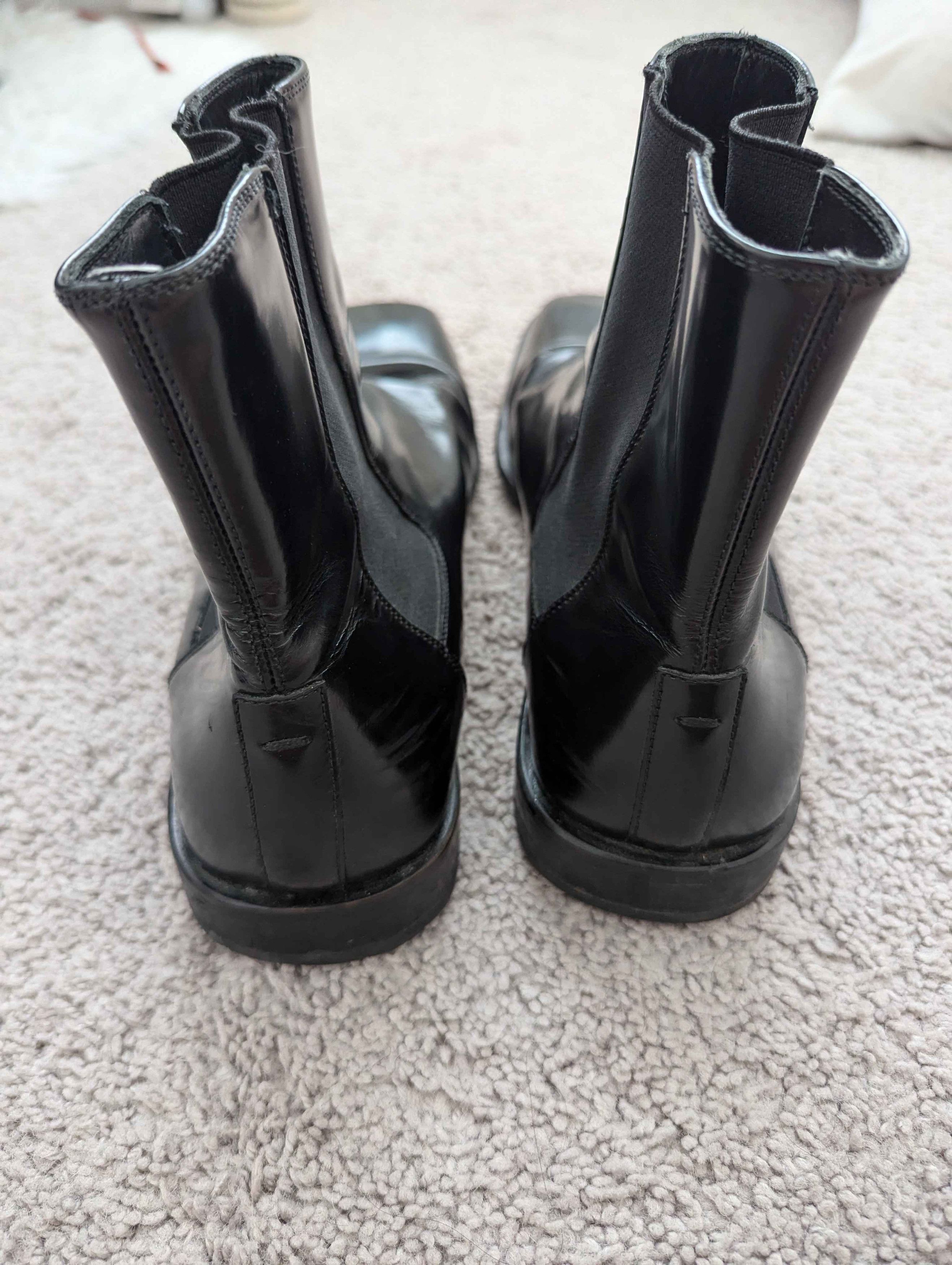 Vintage Vintage Black Square Toe Chelsea Boots Size US 11.5 / EU 44-45 - 3 Thumbnail