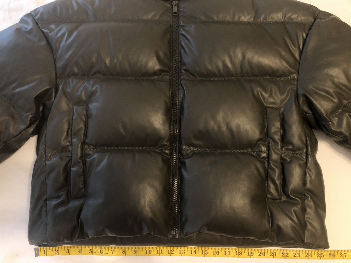 A. A. Spectrum A. A. SPECTRUM Khaki Down Faux-Leather Puffer Jacket Size US XS / EU 42 / 0 - 7 Thumbnail