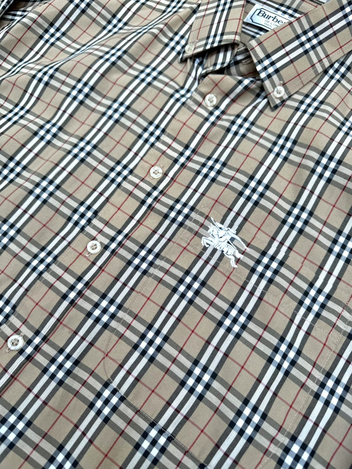 Burberry Burberrys Nova Check Beige Hemd Herren Luxury Old money Size US M / EU 48-50 / 2 - 4 Thumbnail