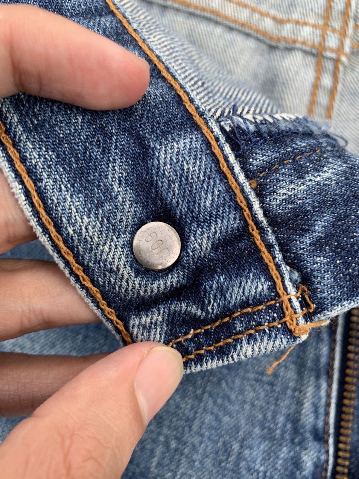 Kapital VINTAGE LEVI'S 503 SELVEDGE FADED LOOSE DSITRESSED DENIM Size US 36 / EU 52 - 13 Thumbnail