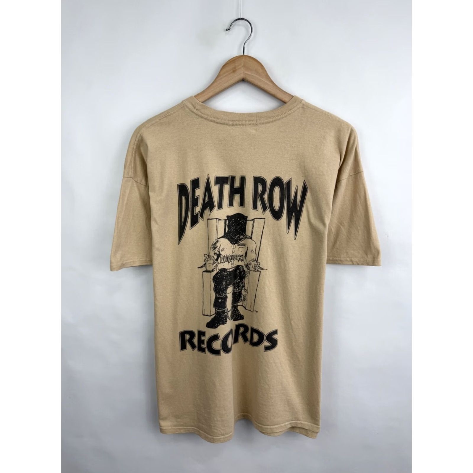 Vintage VINTAGE Death Row Records T-Shirt Hype Vtg Rare Retro Beige M/L Mens Beigh? Size US M / EU 48-50 / 2 - 3 Thumbnail