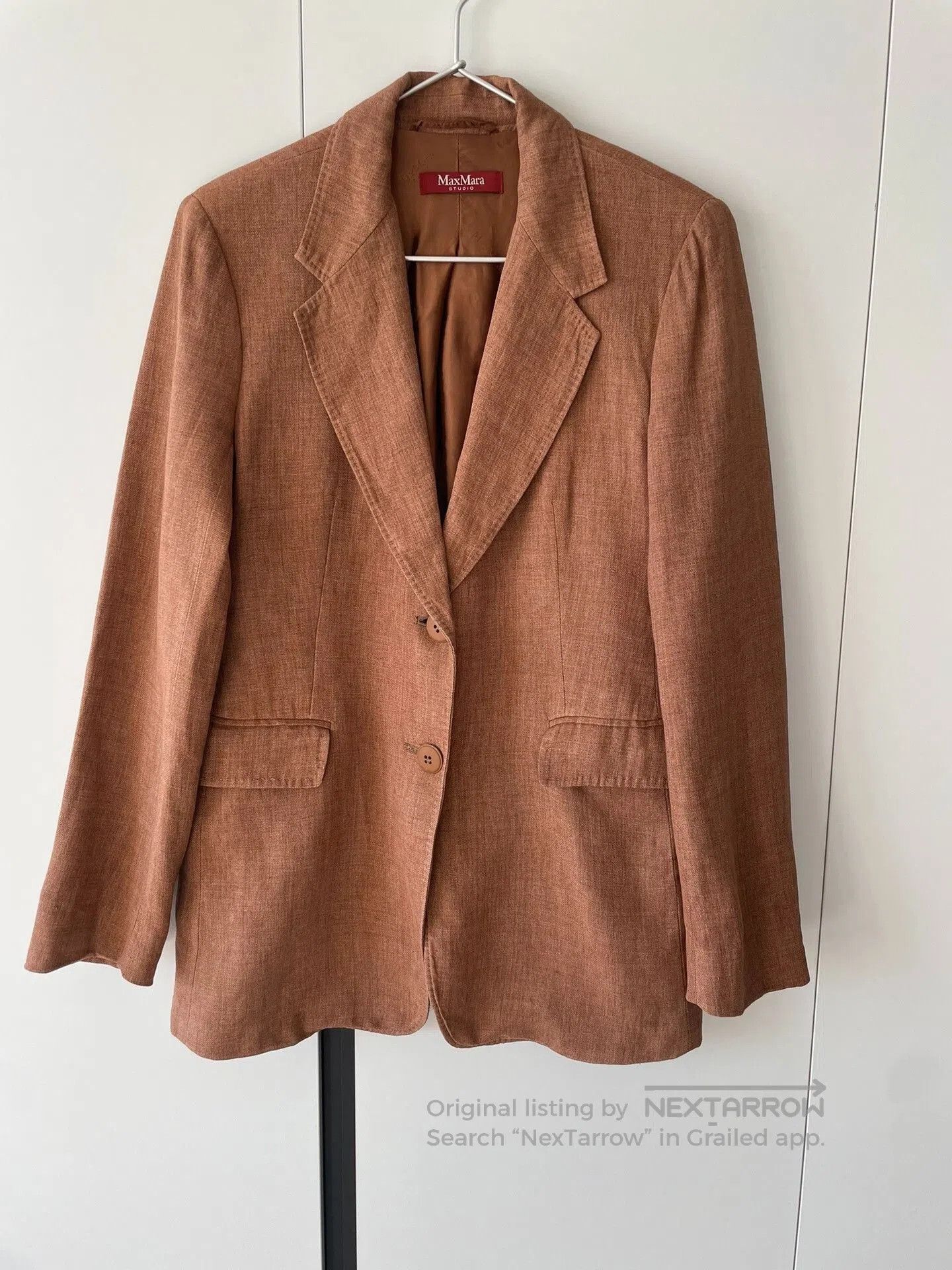 Max Mara Maxmara Studio Linen Casual Blazer. Size M / US 6-8 / IT 42-44 - 1 Thumbnail