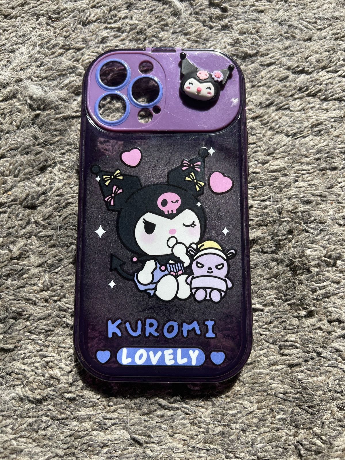 Apple Sanrio Kuromi Lovely Smart Phone Case With Mirror Size ONE SIZE - 1 Thumbnail
