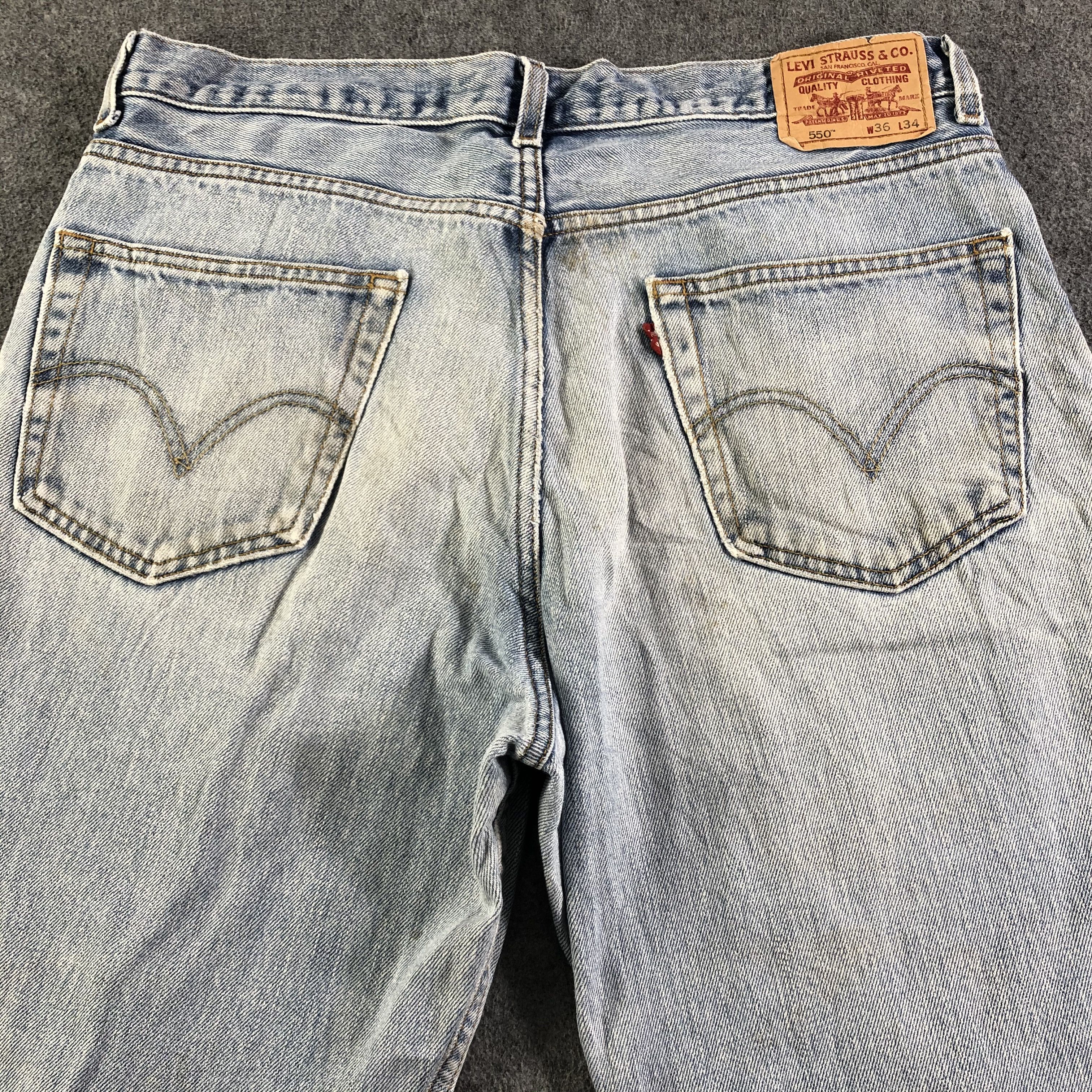 Levi's Vintage Blue Wash Levis 550 Jeans-J3130 Size US 38 / EU 54 - 4 Thumbnail