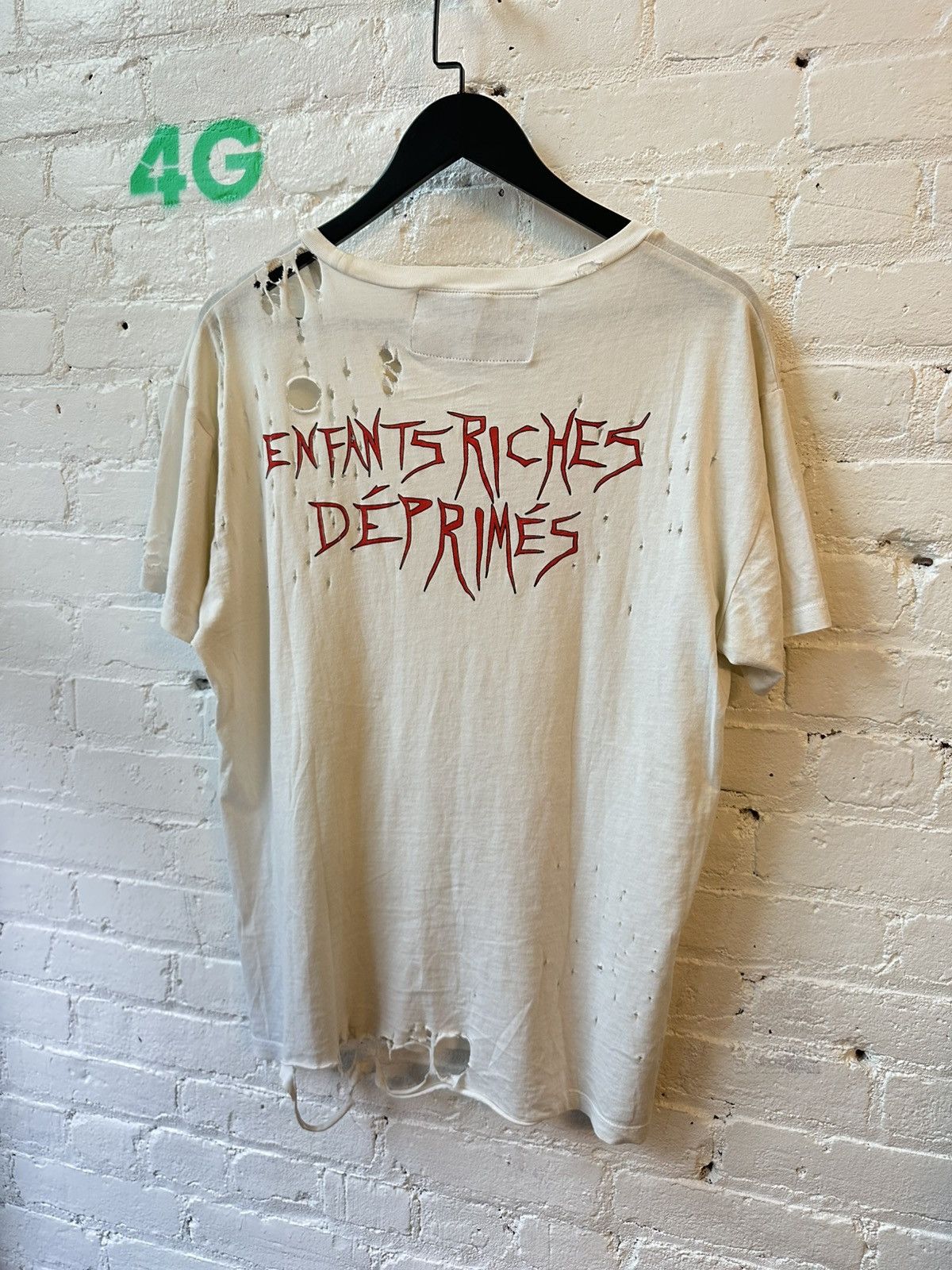 Enfants Riches Deprimes ERD BURN LA BURN THRASHED GRAPHIC T SZ L Size US L / EU 52-54 / 3 - 5 Thumbnail