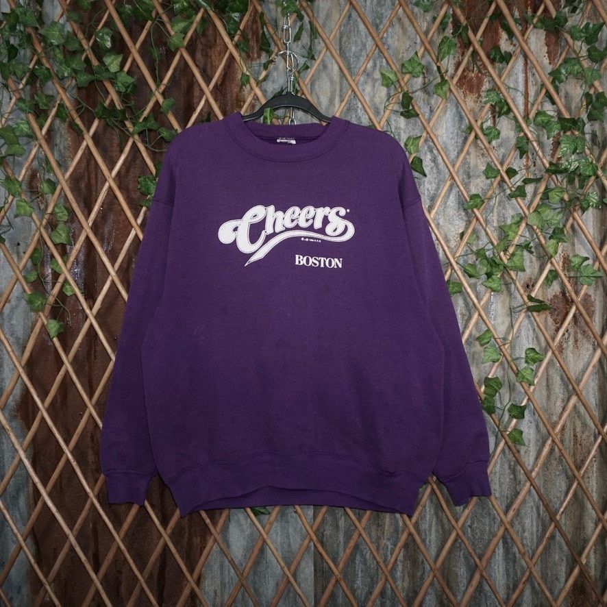 Vintage XL - Vintage Y2K cheers Boston 90s tv show faded sweatshirt Size US XL / EU 56 / 4 - 1 Thumbnail