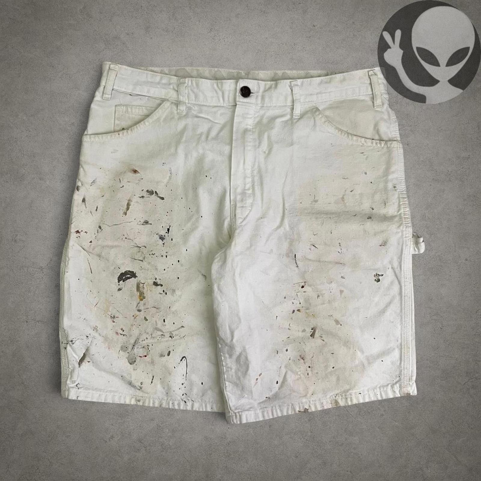 Dickies Dickies Carpenter Shorts 36 white casual workwear Size US 36 / EU 52 - 5 Thumbnail