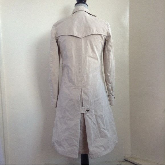 Other Gryphon New York NY Double Breasted Trench Coat Beige Size M / US 6-8 / IT 42-44 - 8 Thumbnail