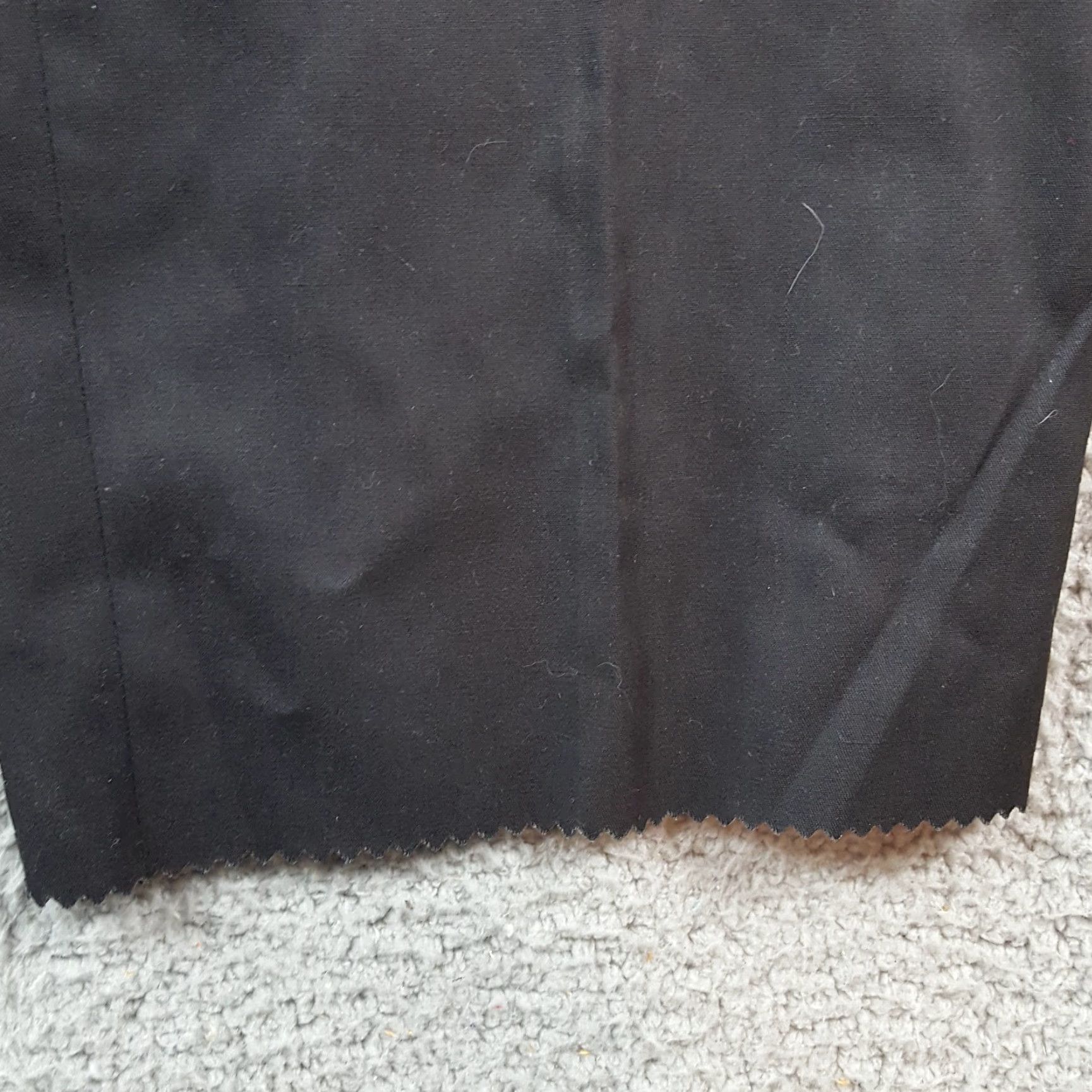 Vintage VINTAGE 80s Men's Dress Pants Size 45x36 Black Cotton Straight Leg Retro Workwear Y2K Size US 44 / EU 60 - 4 Thumbnail
