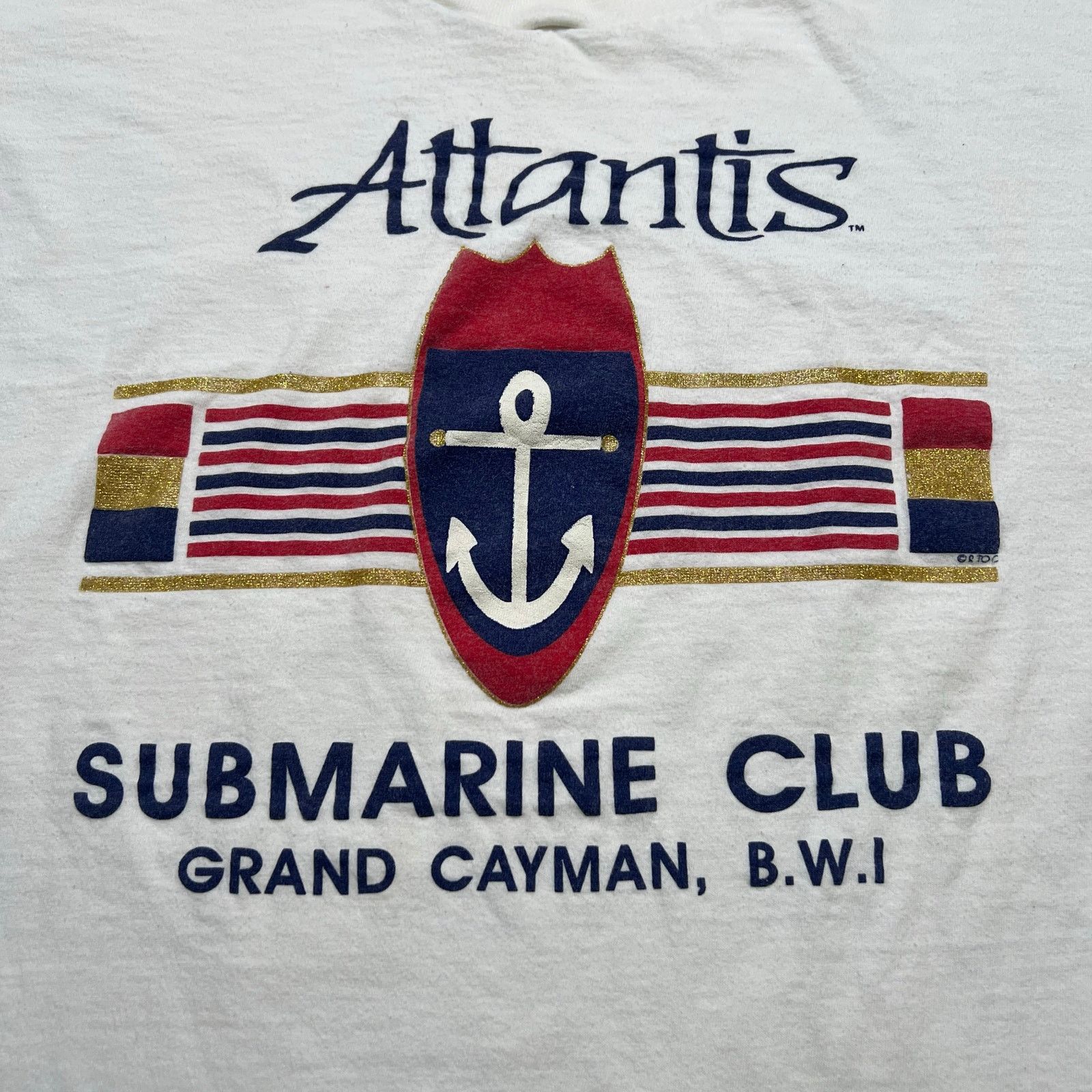 Vintage Vintage Atlantis Submarine Club Grand Cayman, 90s Sz XL Size US XL / EU 56 / 4 - 2 Thumbnail