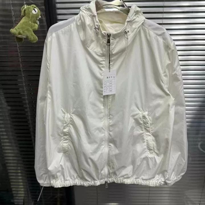 Moncler Moncler White Sleeve Logo Jacket Size US XL / EU 56 / 4 - 1 Thumbnail