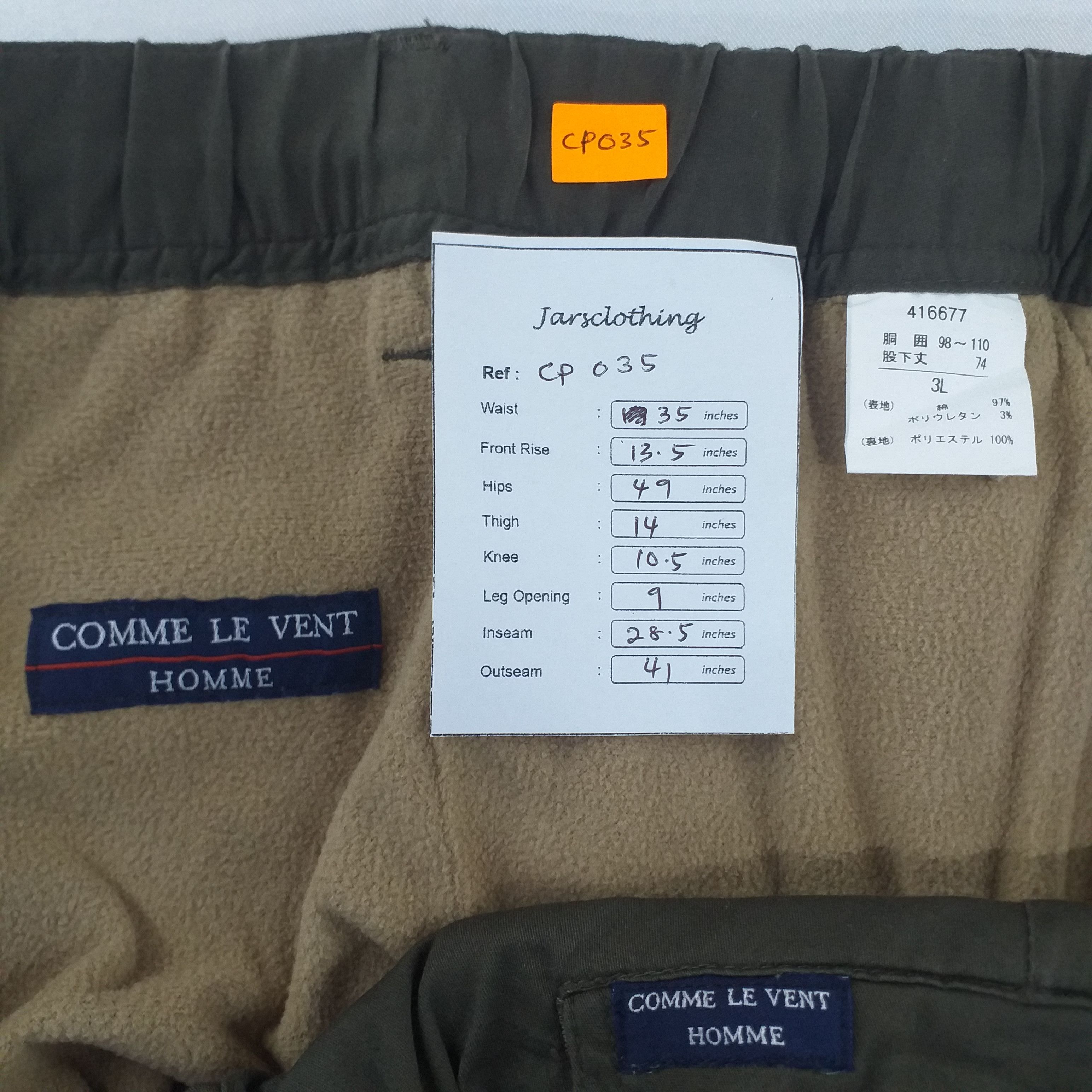 Japanese Brand Comme Le Vent Custom Wool Cargo Pockets -CP035 Size US 35 - 15 Thumbnail