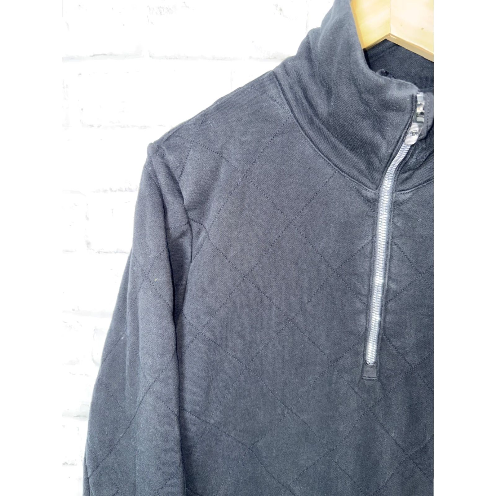 Lululemon LULULEMON Black Quilted Jacket Womens 8 1/4 Zip Activewear Athleisure Size M / US 6-8 / IT 42-44 - 7 Thumbnail