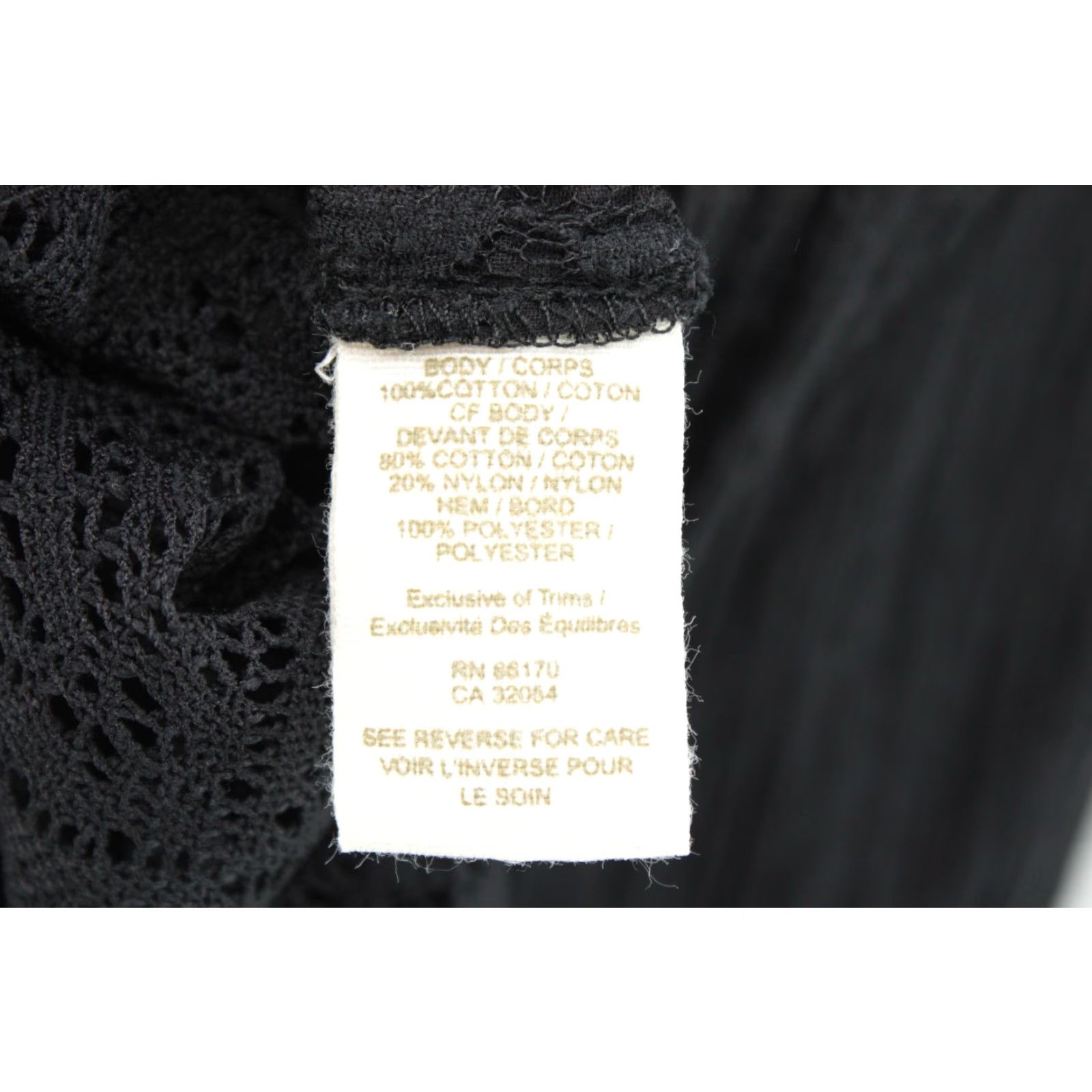 Free People Free People Shirt Women Medium Black Fringe Lace Windows of Lace Festival Concert Goth Size M / US 6-8 / IT 42-44 - 7 Thumbnail