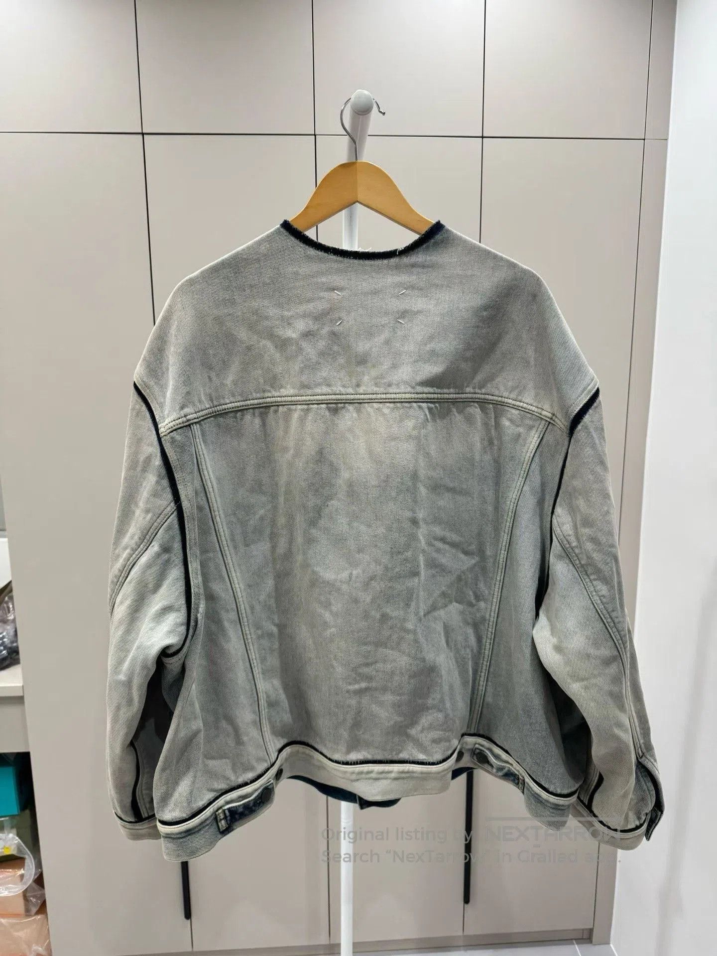 Maison Margiela Maison Margiela Frayed Collarless Jacket. Size US XXS / EU 40 - 2 Thumbnail