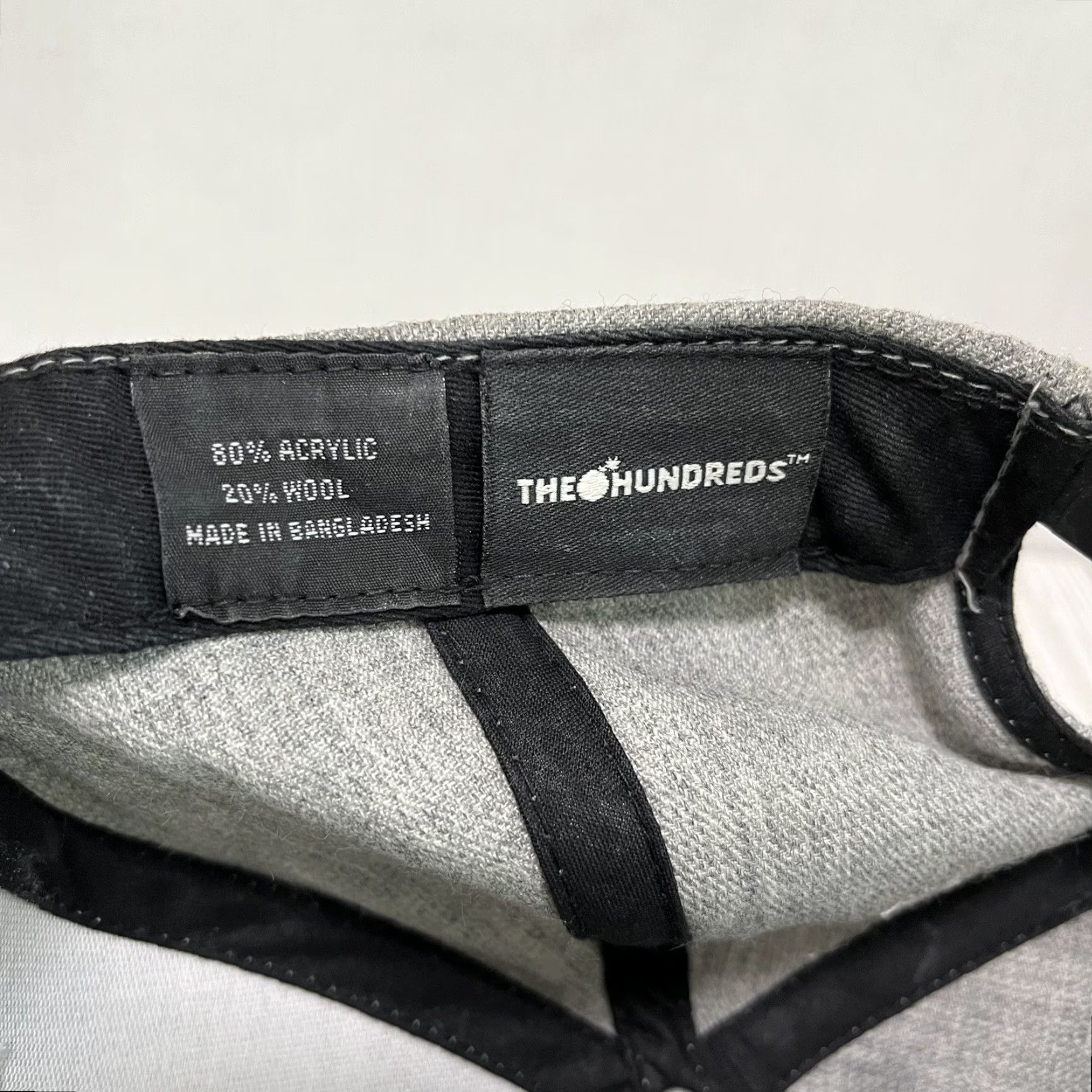 The Hundreds VINTAGE The Hundreds Hat Cap Snap Back Gray Yellow Script Green Under Brim Size ONE SIZE - 8 Thumbnail