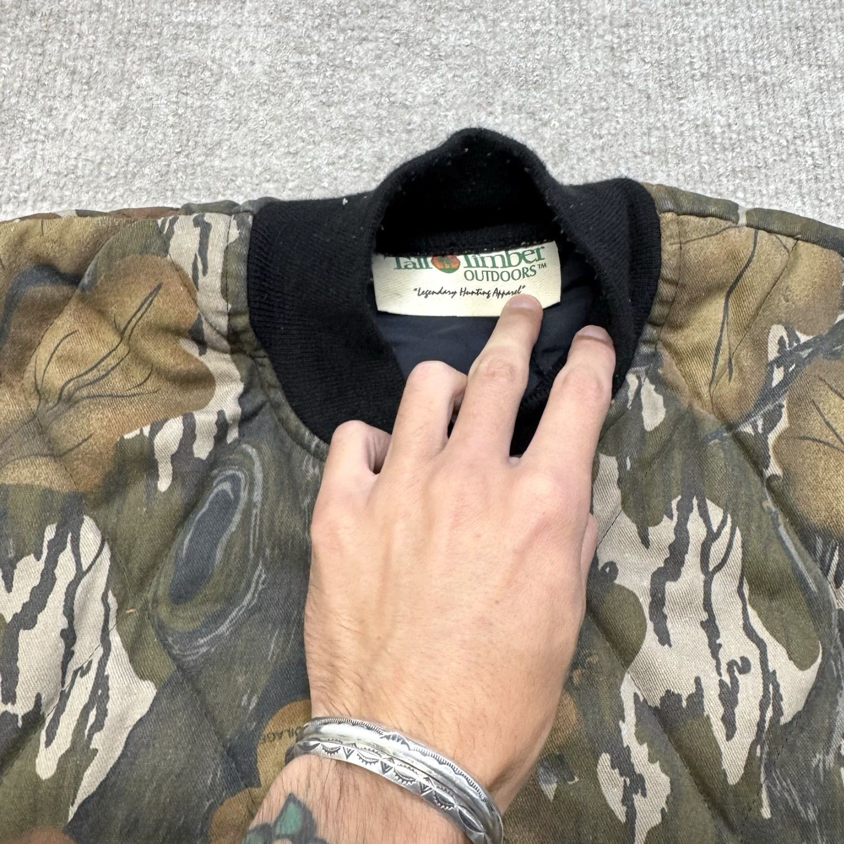 Vintage VINTAGE Mossy Oak Fall Foliage Bomber Jacket Mens L Camo Hunting 80s Tall Timber Size US L / EU 52-54 / 3 - 6 Thumbnail