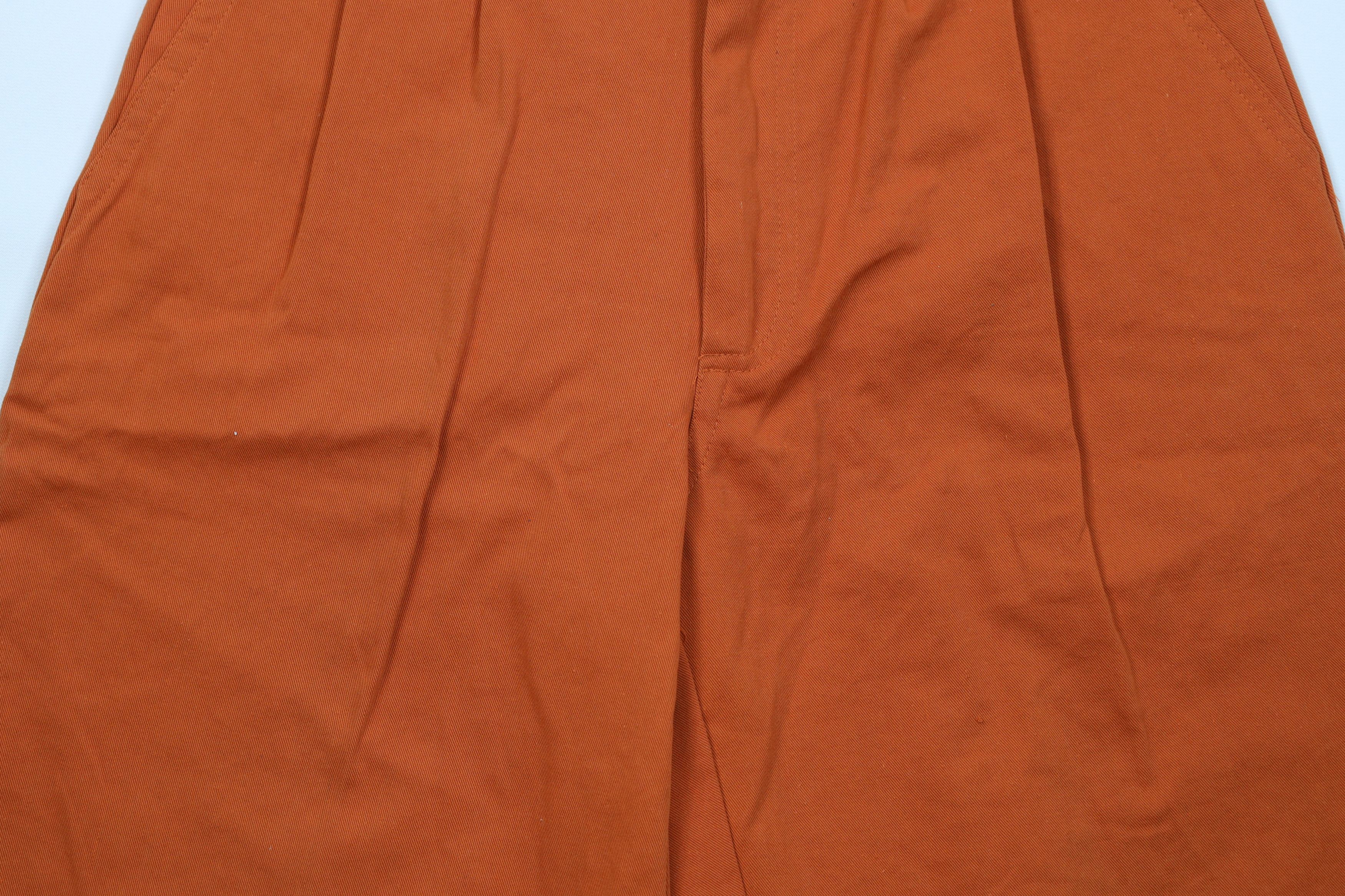 Vintage Deadstock Vintage 90s Streetwear Pleated Chino Shorts Orange Size US 28 / EU 44 - 3 Thumbnail